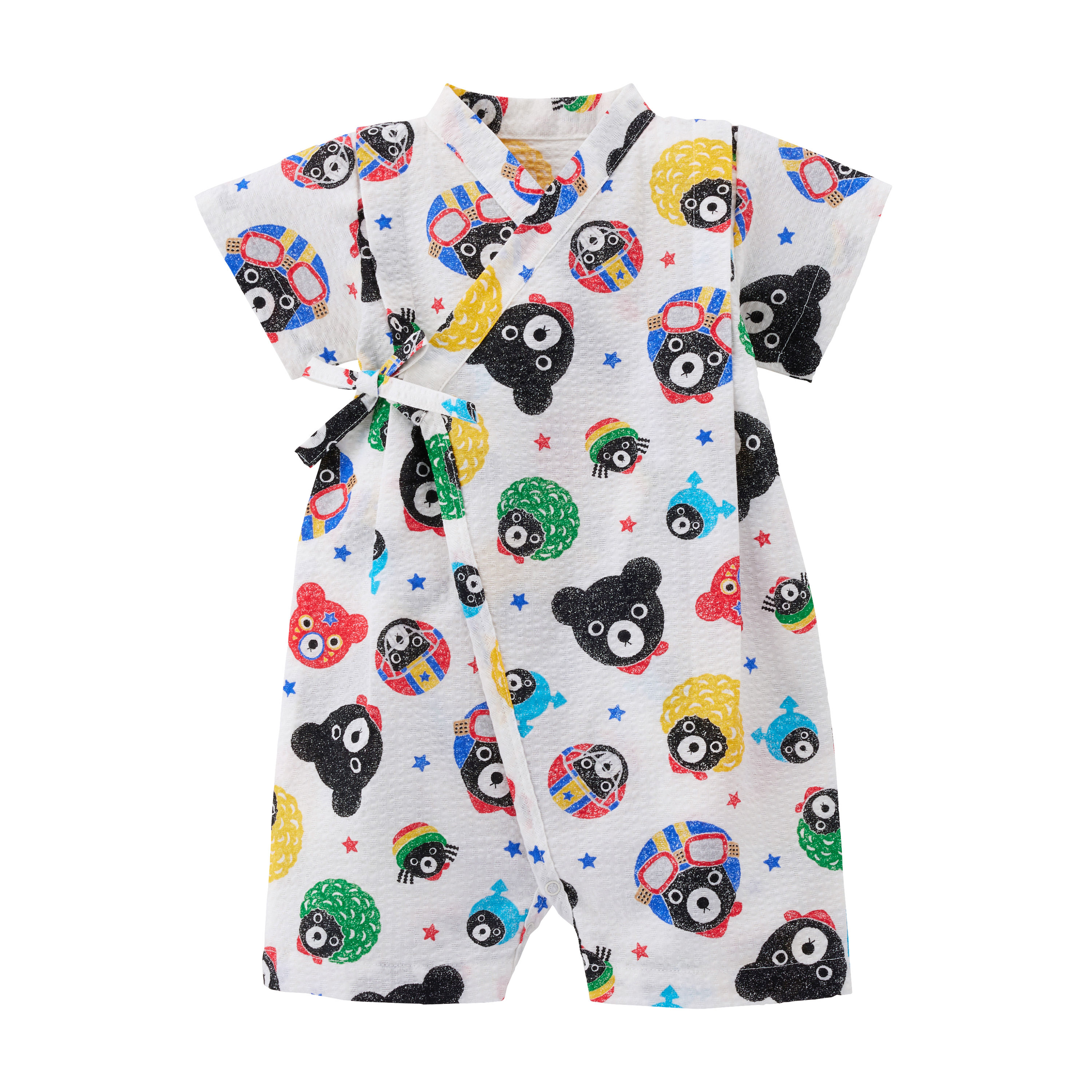 DOUBLE_B 全明星夢想滿版印花甚平連身衣-多色