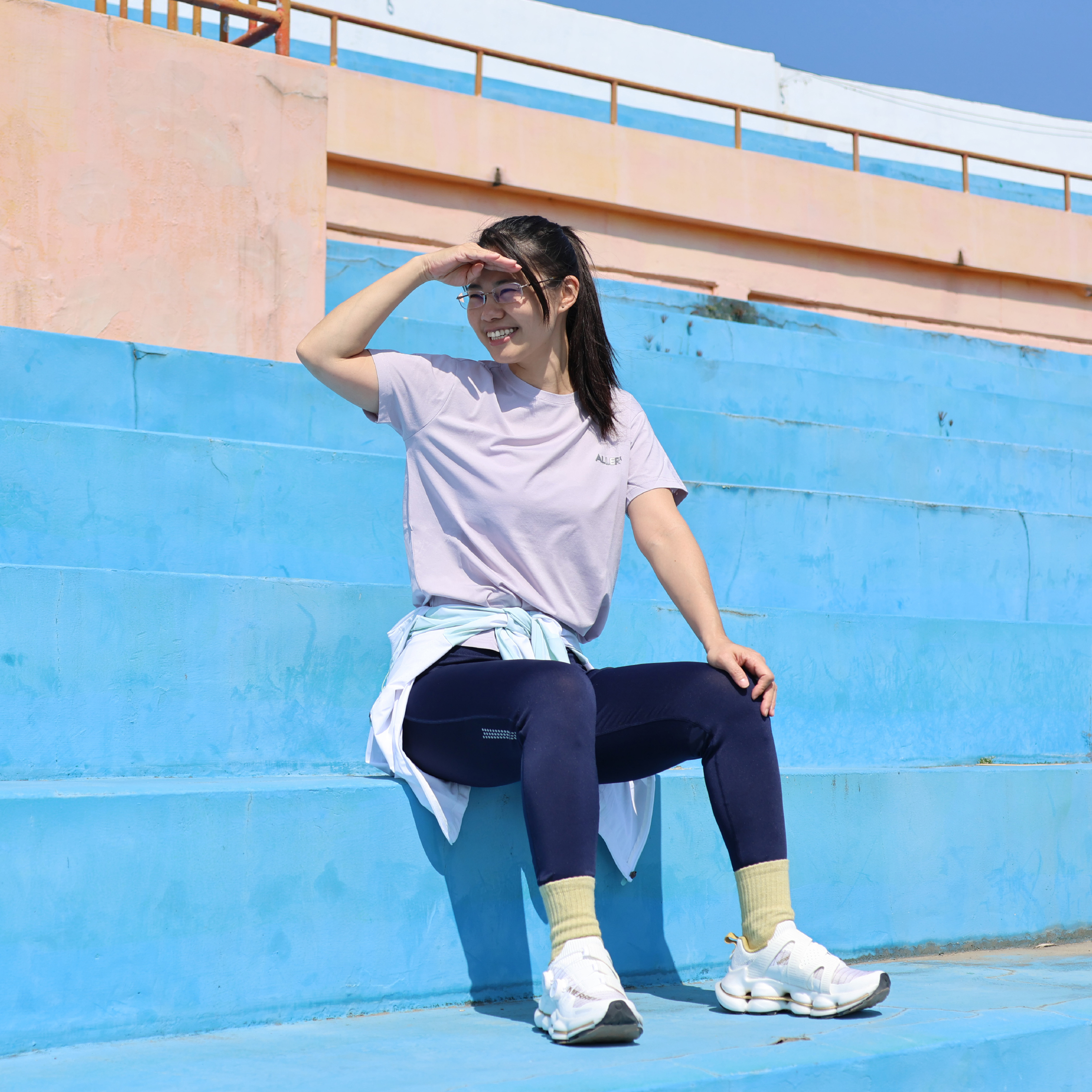 ALLER 親膚仿棉感排汗上衣 女款 (3色) 素色/排汗透氣/快乾/登山休閒 10AL8231