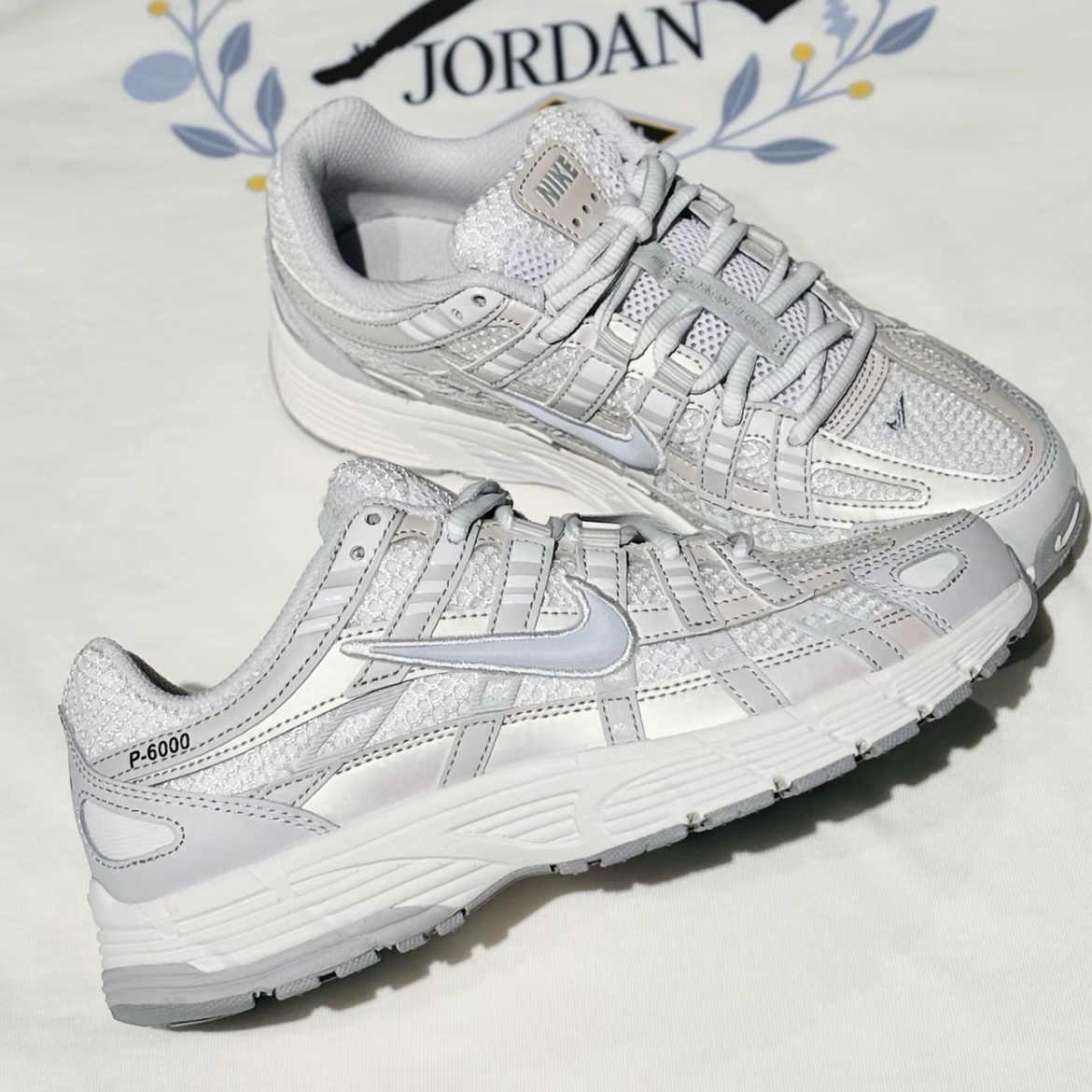 Nike P-6000 SE Summit White 珍珠白灰 米白 復古 休閒鞋 運動鞋