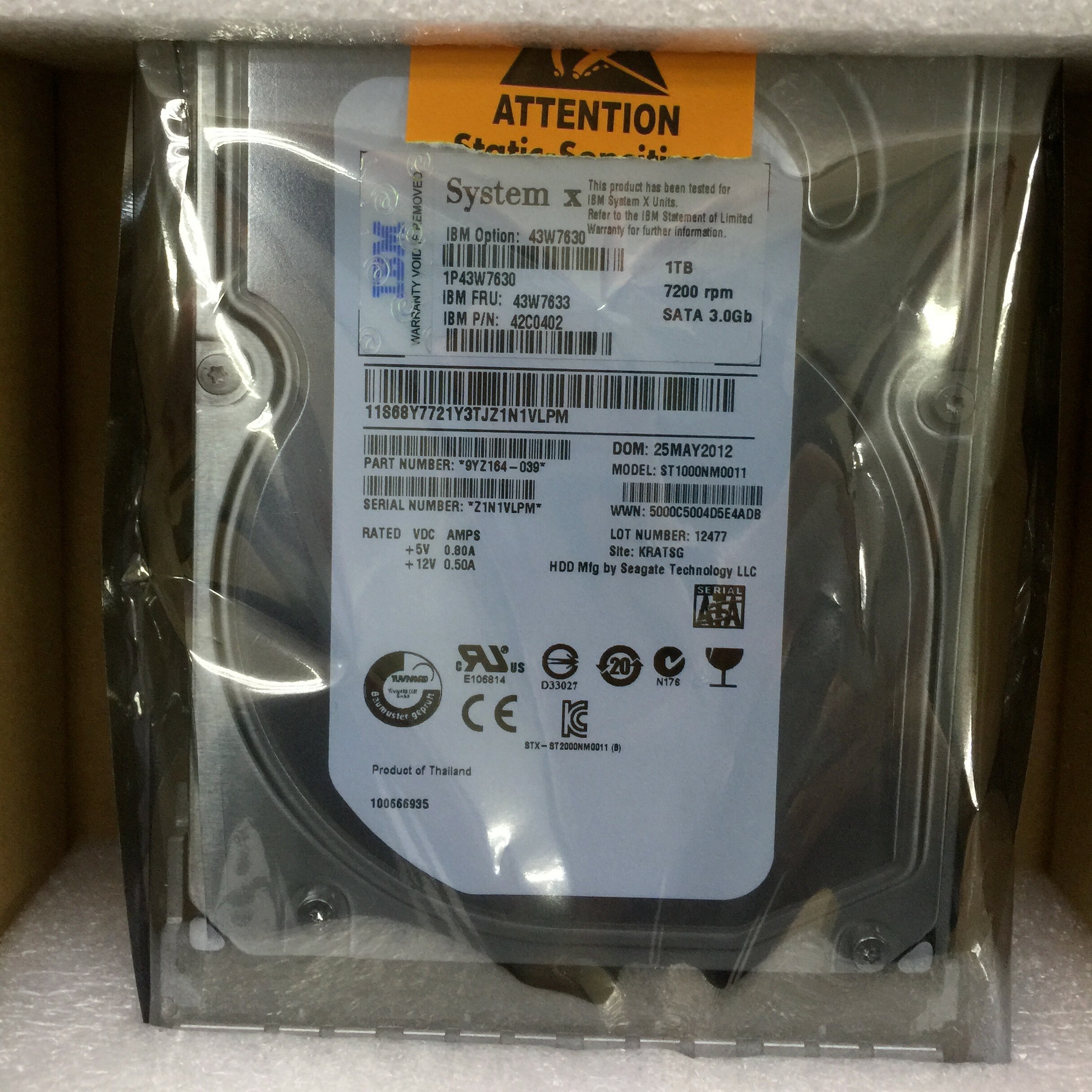 IBM FRU 43W7633 (翻新)