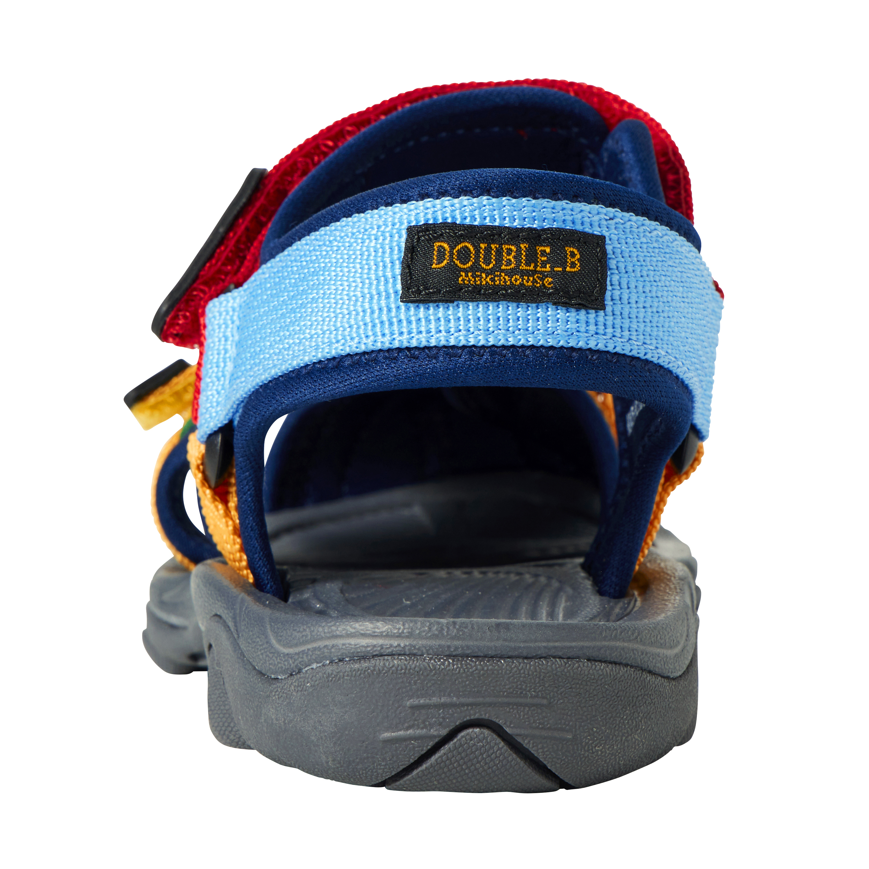 DOUBLE_B 夏季拼色涼鞋-藏藍&黃