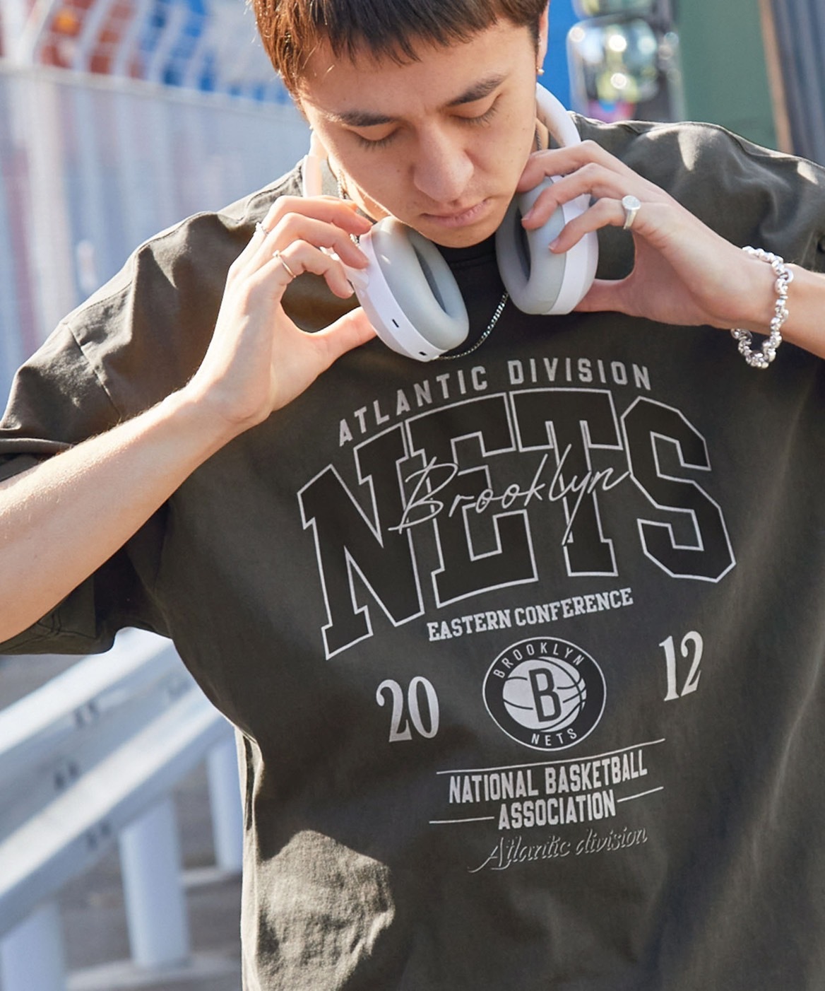 【現貨】NBA 標誌刺繡 印花 寬版 圓領 短袖