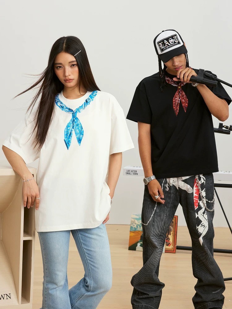 STK SmallTownKid 腰果花領巾 短袖 T恤