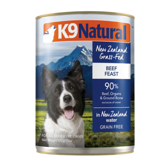K9 Natural 狗罐頭 牛肉盛宴 370g（狗狗罐頭）1罐 *聖誕優惠*