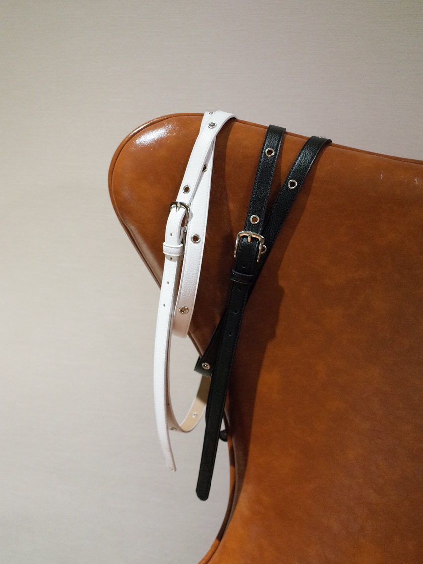 double-layer silver-eye belt