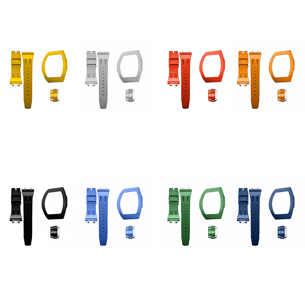 【Tsar Bomba 沙皇】 快拆突破系列 TB8218 錶帶 錶圈 錶冠 氟膠板套裝