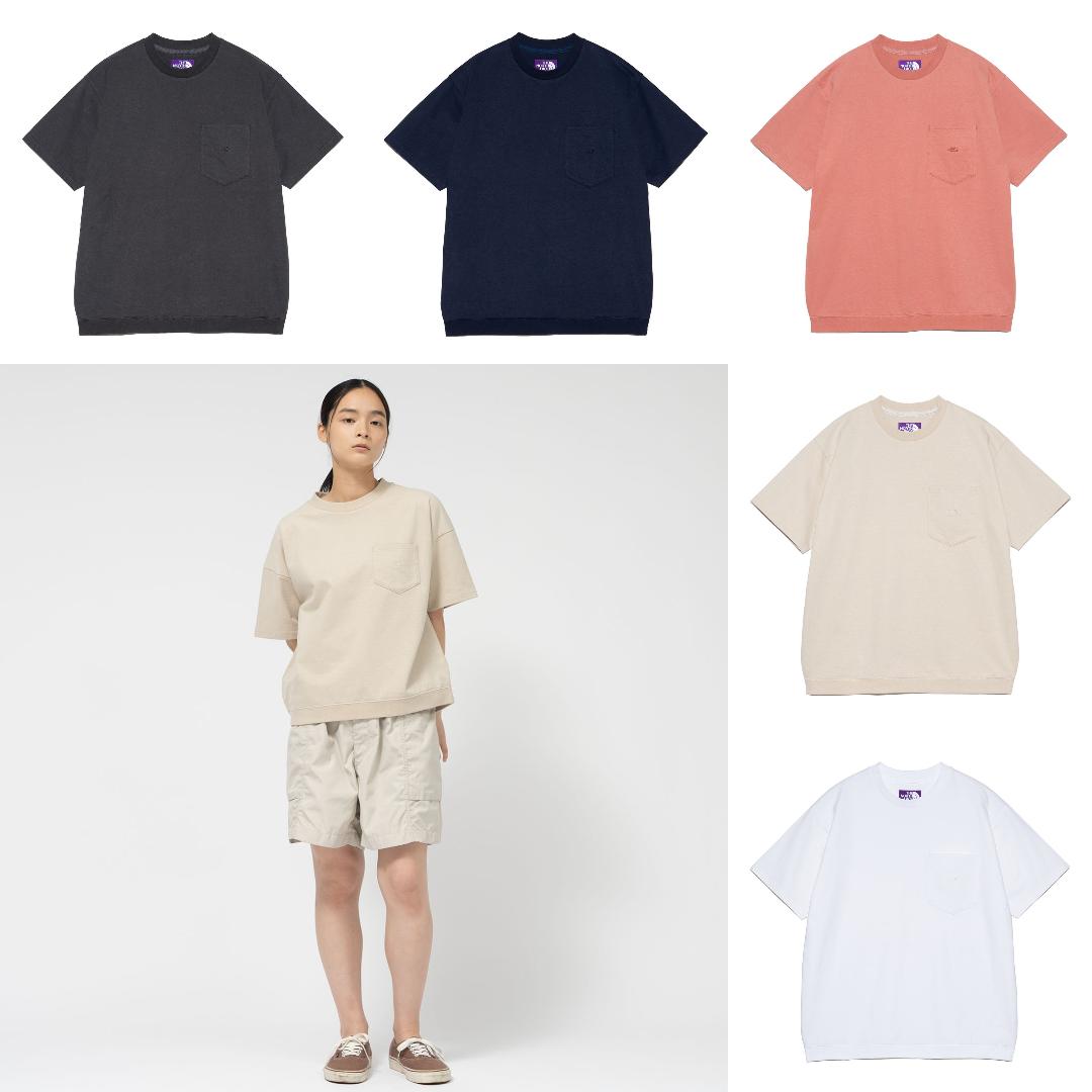 預購┃TNF 紫標 High Bulky Pocket Tee 刺繡 小LOGO 口袋 短袖