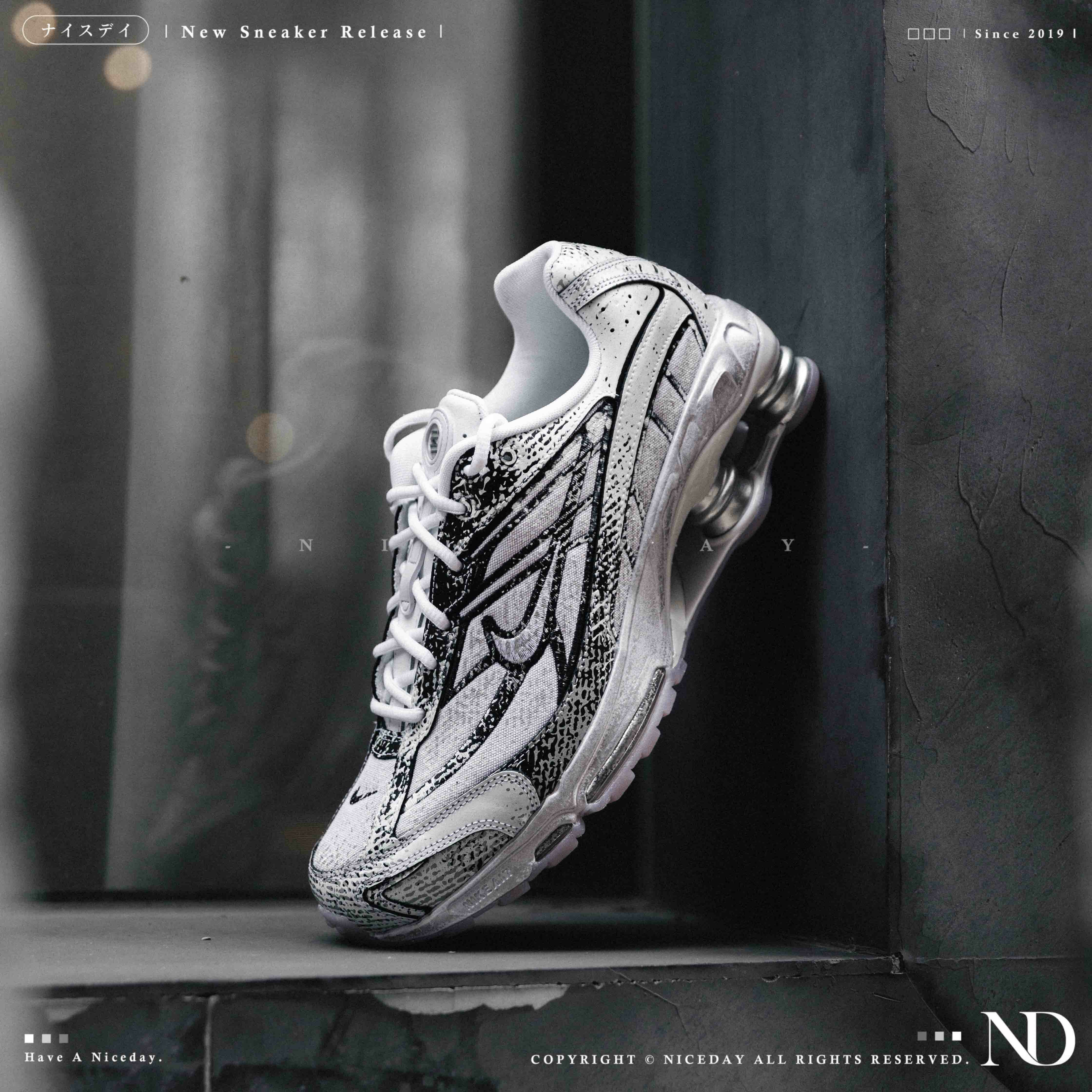 NICEDAY 代購 Nike Shox Ride 2 Speckled Overlays 黑白 OREO 戰損 傷痕 IB8174-100