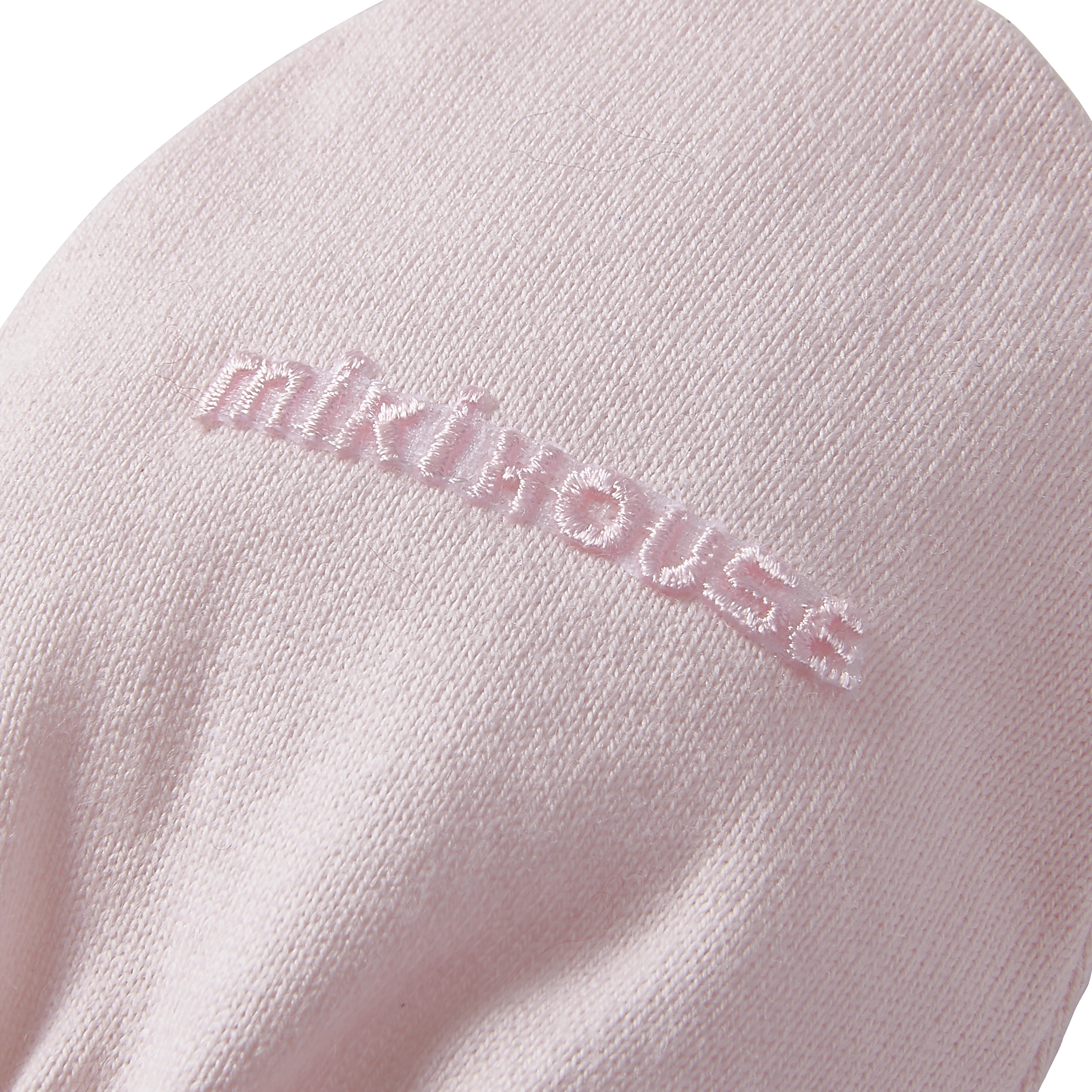 MIKI HOUSE LOGO刺繡手套-粉 ( 共三色）