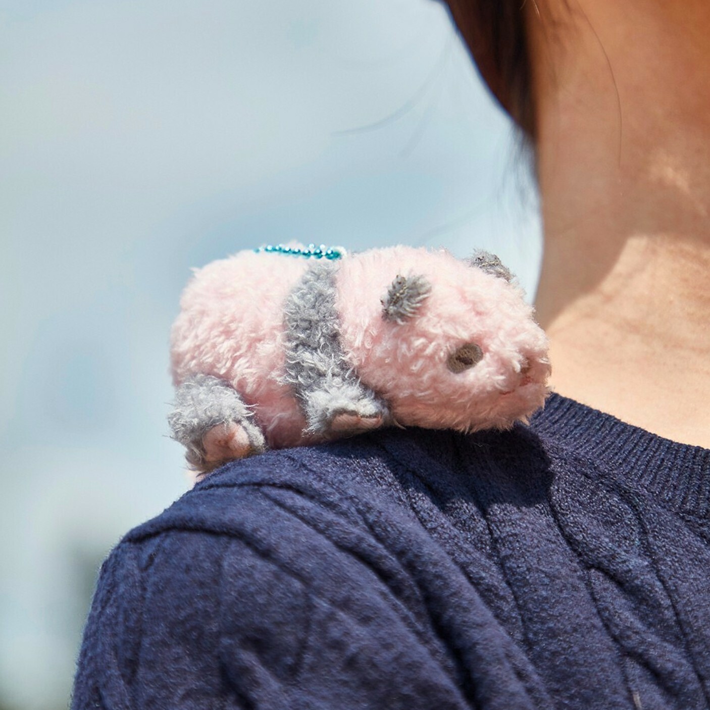 Pink Brother "De De" Shoulder Plush