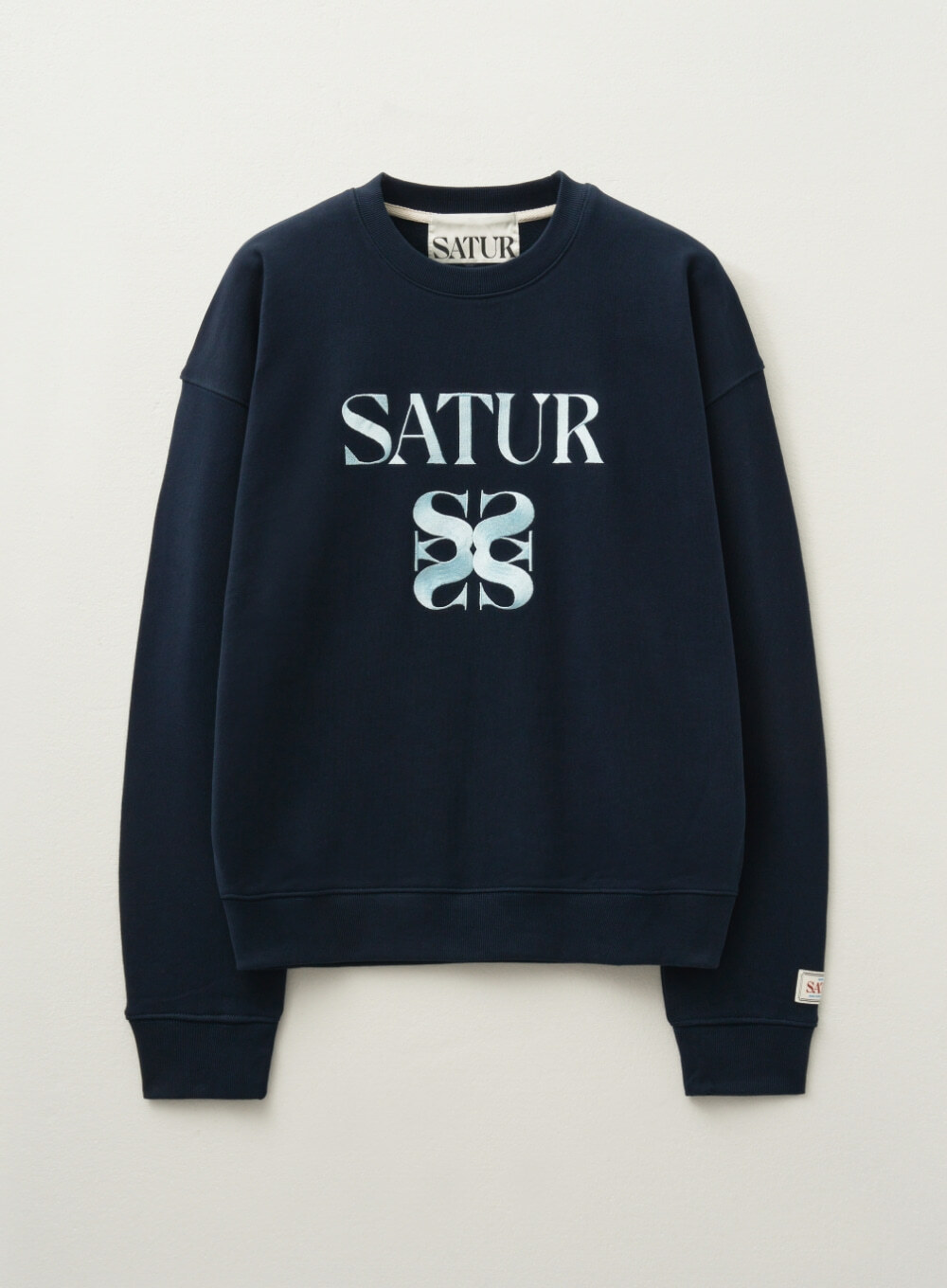★SATUR★ Classic Logo Sweatshirt Mint SATUR] Classic Logo Sweatshirt