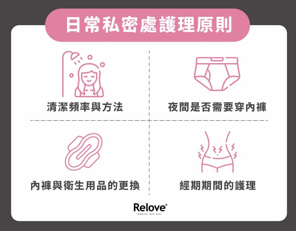 日常私密處護理原則