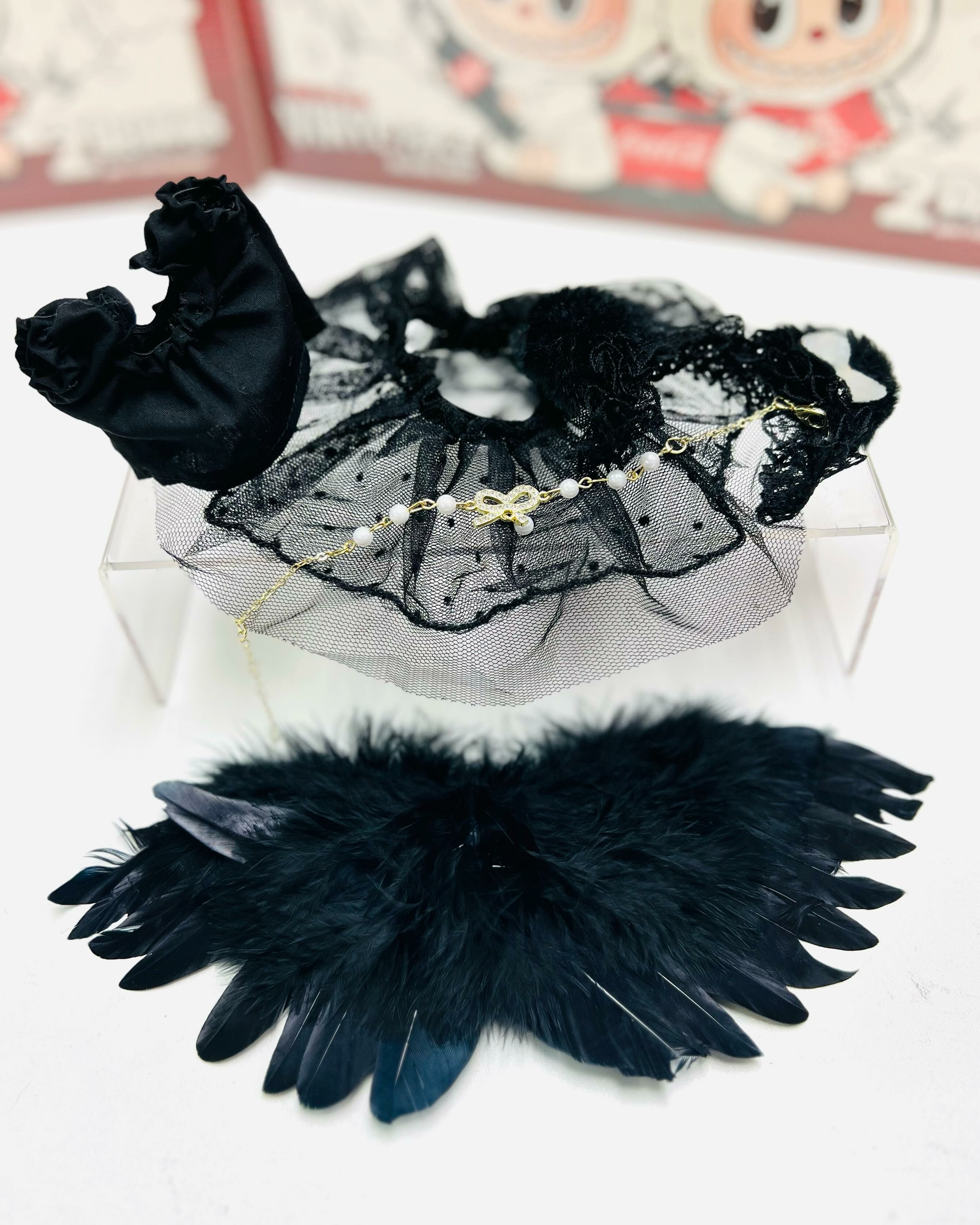 Doll Outfit Traditional & Fancy T22-Black Angel