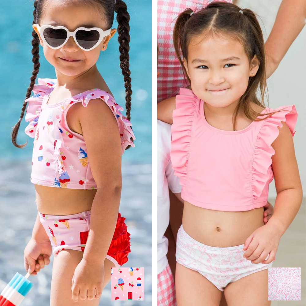 🔥2025新款🔥美國Ruffle Butts - 「悠遊甜心/海濱風情 」瀑布比基尼