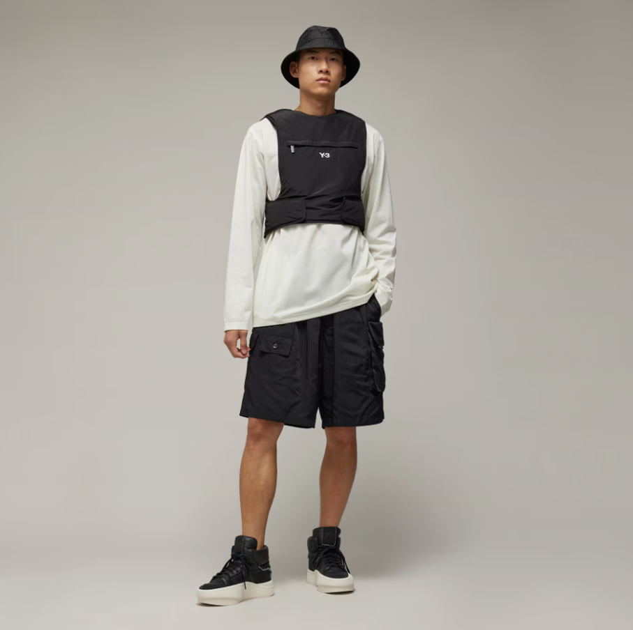 【 Y-3 NYL TWILL SHORTS 尼龍短褲 - 黑 】