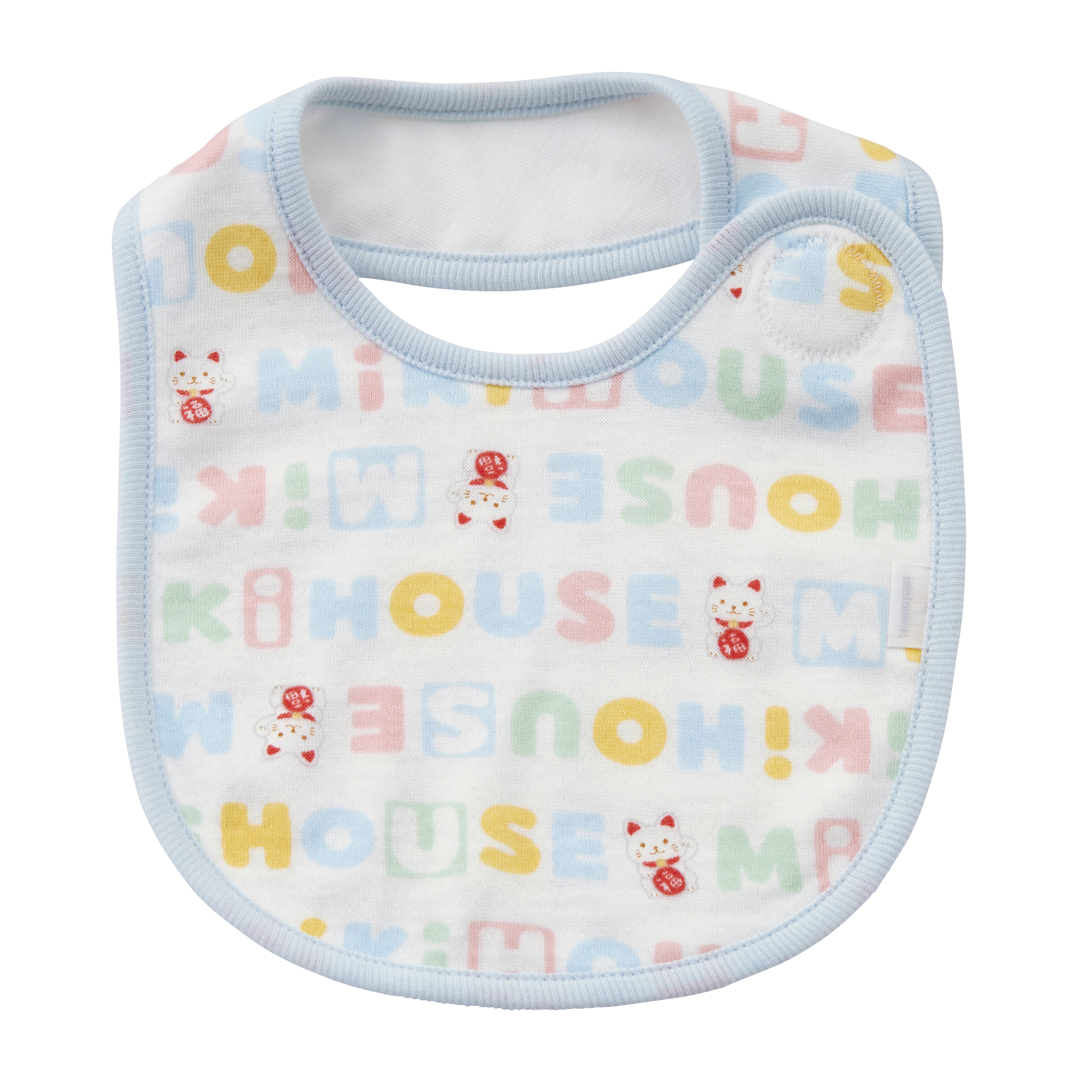 PUREVEIL 招財貓LOGO防水內襯圍兜-淺藍