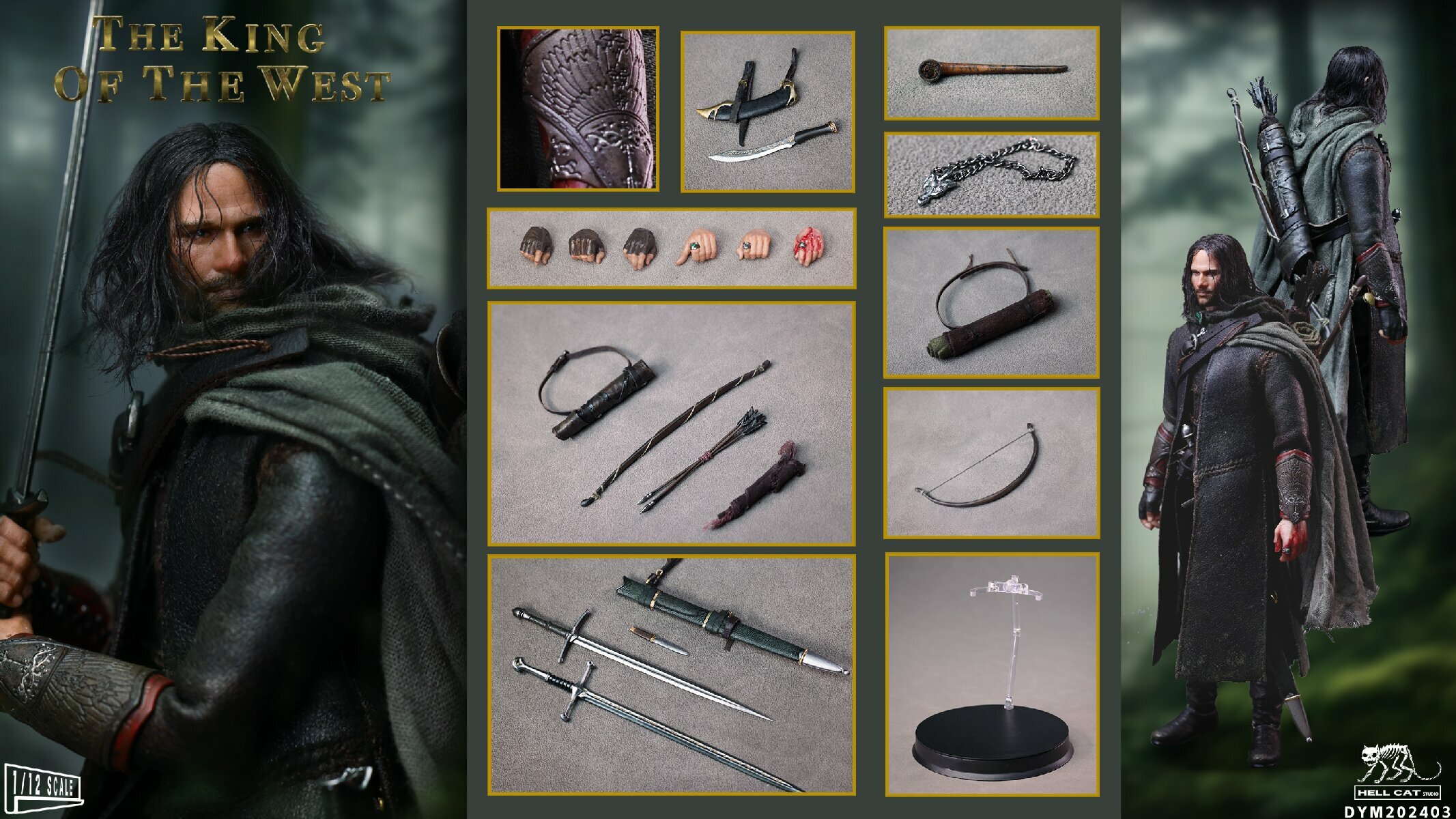 SF・ファンタジー・ホラー Hell Cat 1/12 The King of the West Hell Cat 1/12 The King of the West Action Figure (DYM20