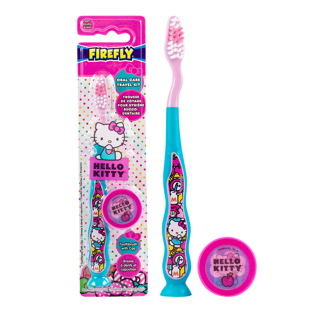 新【Hello Kitty】兒童牙刷(附刷蓋)3歲以上