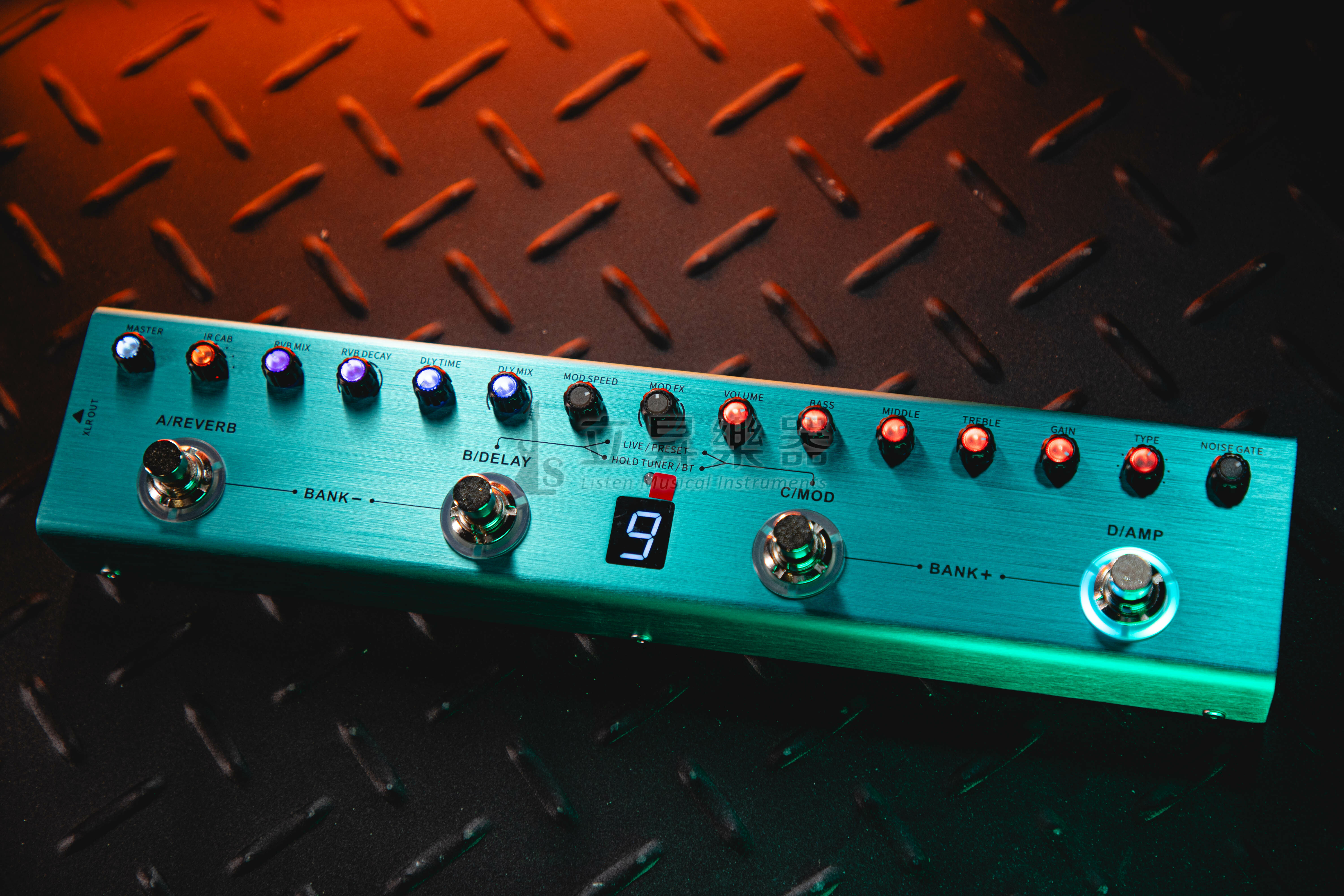 M-VAVE TANK-G TypeC 充電 IR 藍芽 電吉他 綜合效果器