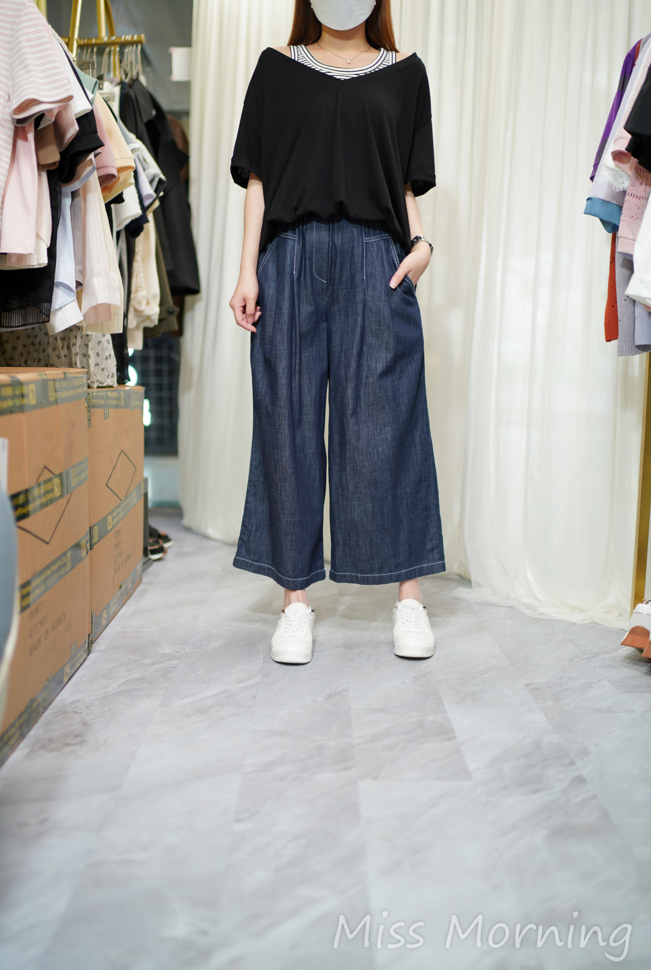 靚料悠閑假2件(14525)&薄身好遮肉自在裙褲(33931)