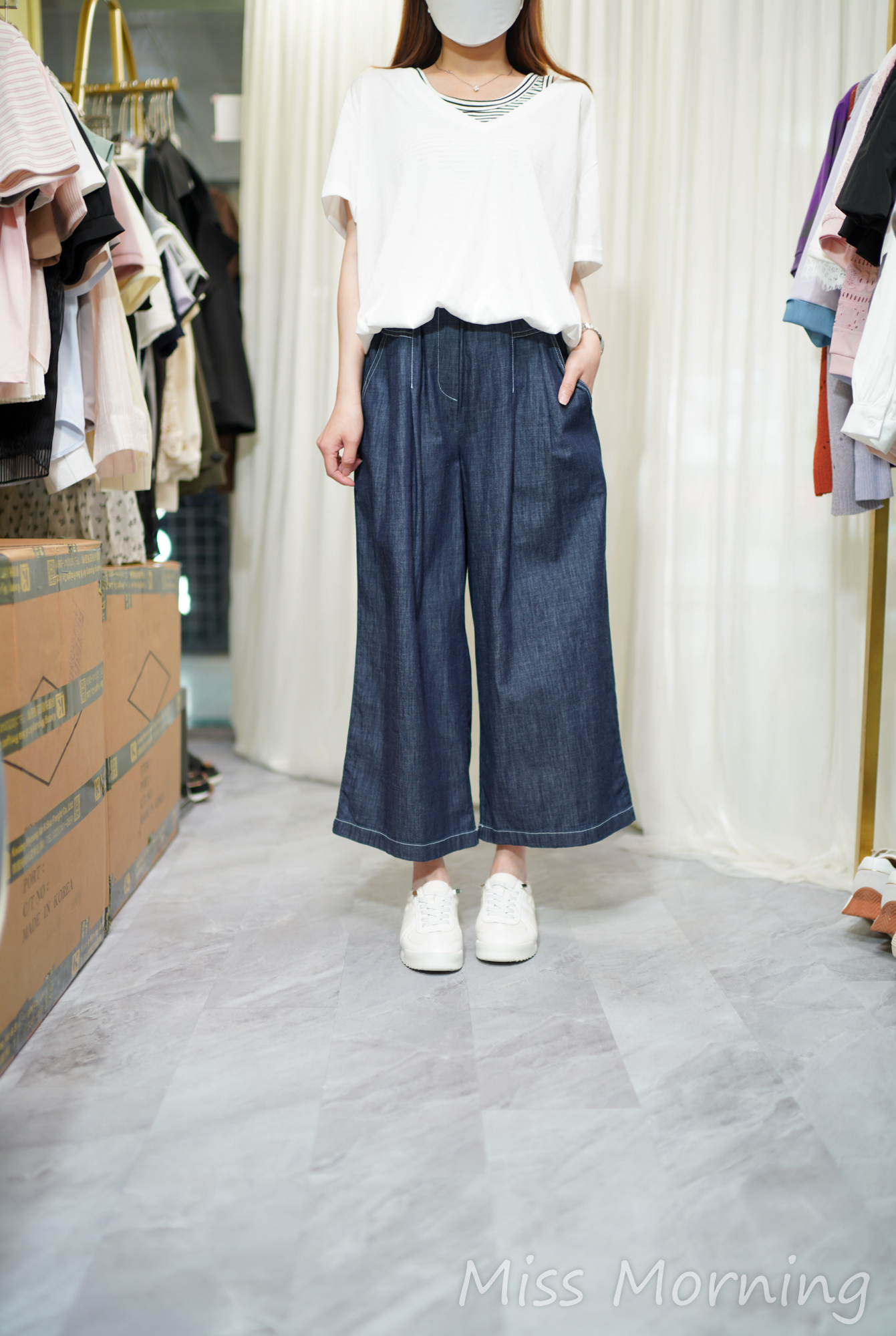 靚料悠閑假2件(14525)&薄身好遮肉自在裙褲(33931)