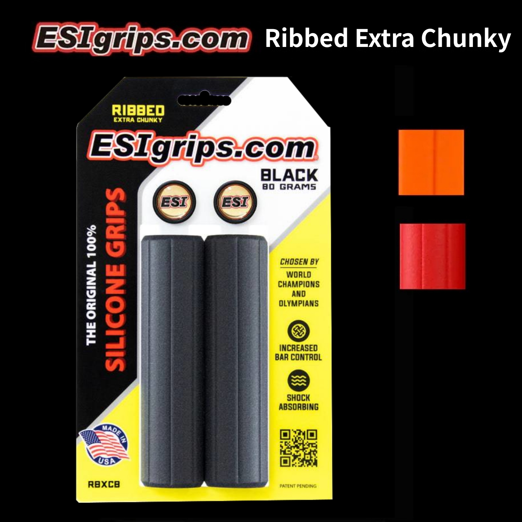 ESI Ribbed Extra  Chunky 條狀矽膠握把套-80g