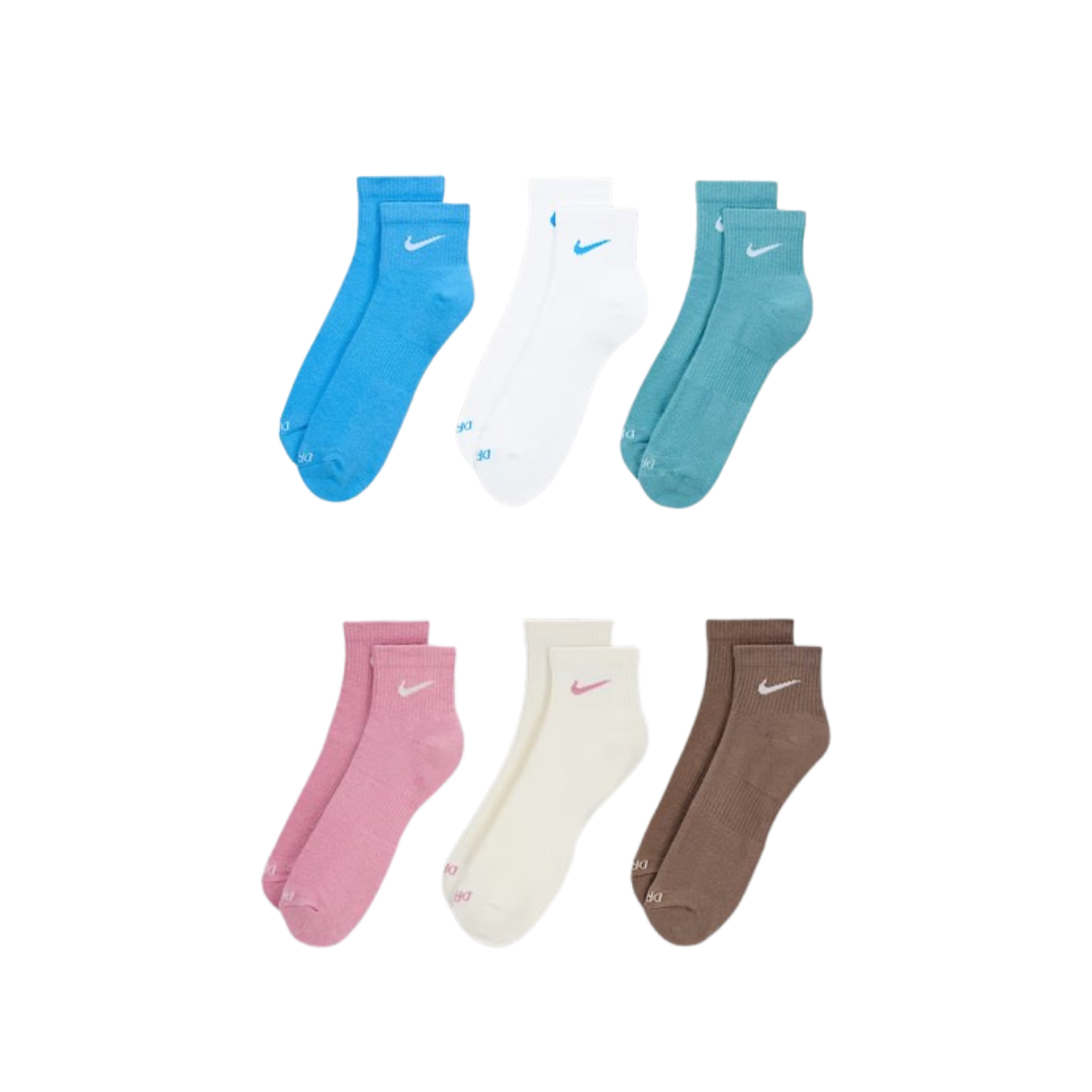 NIKE EVERYDAY PLUS 中筒襪 三雙一組 粉 SX6890-936 藍 SX6890-937 IV