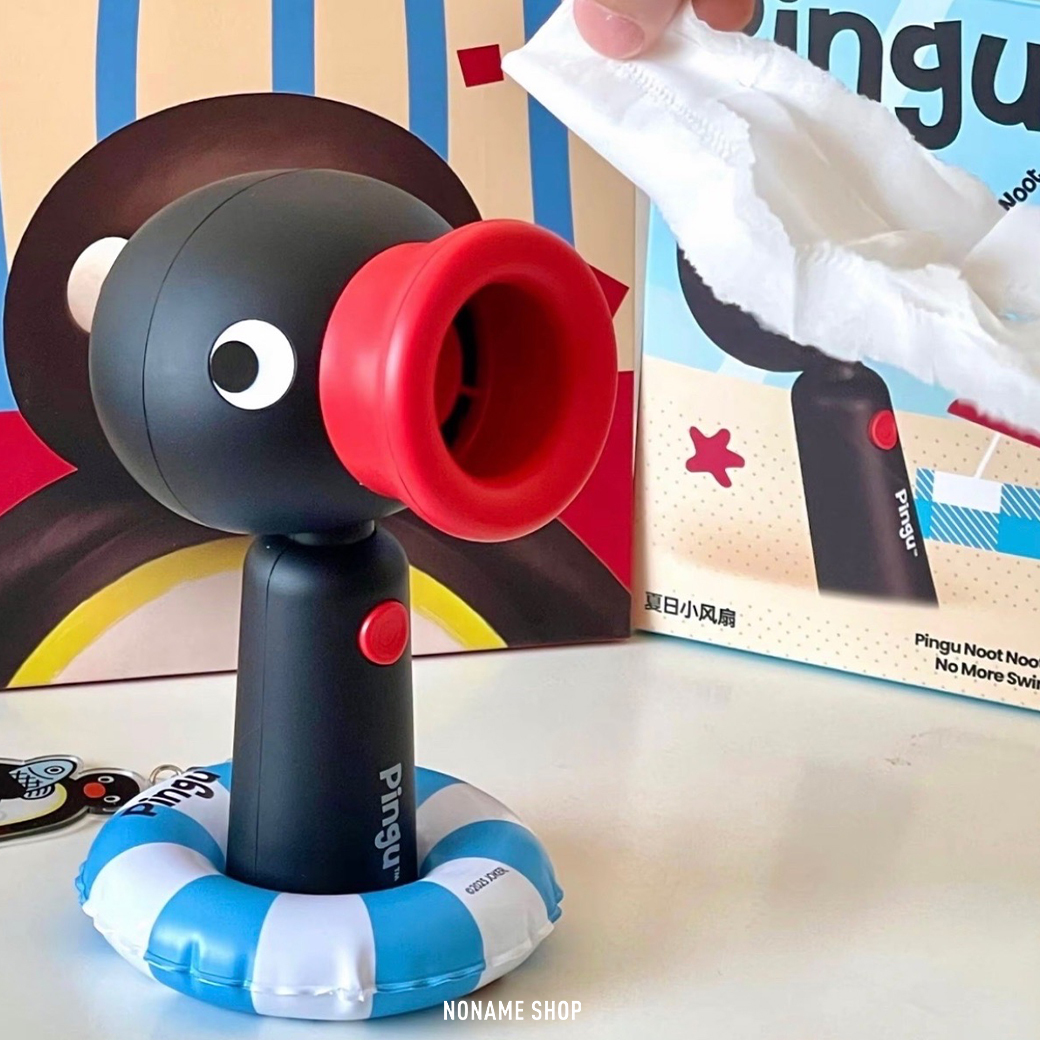 PINGU 企鵝家族 正版授權 手持 風扇 小電扇 小風扇