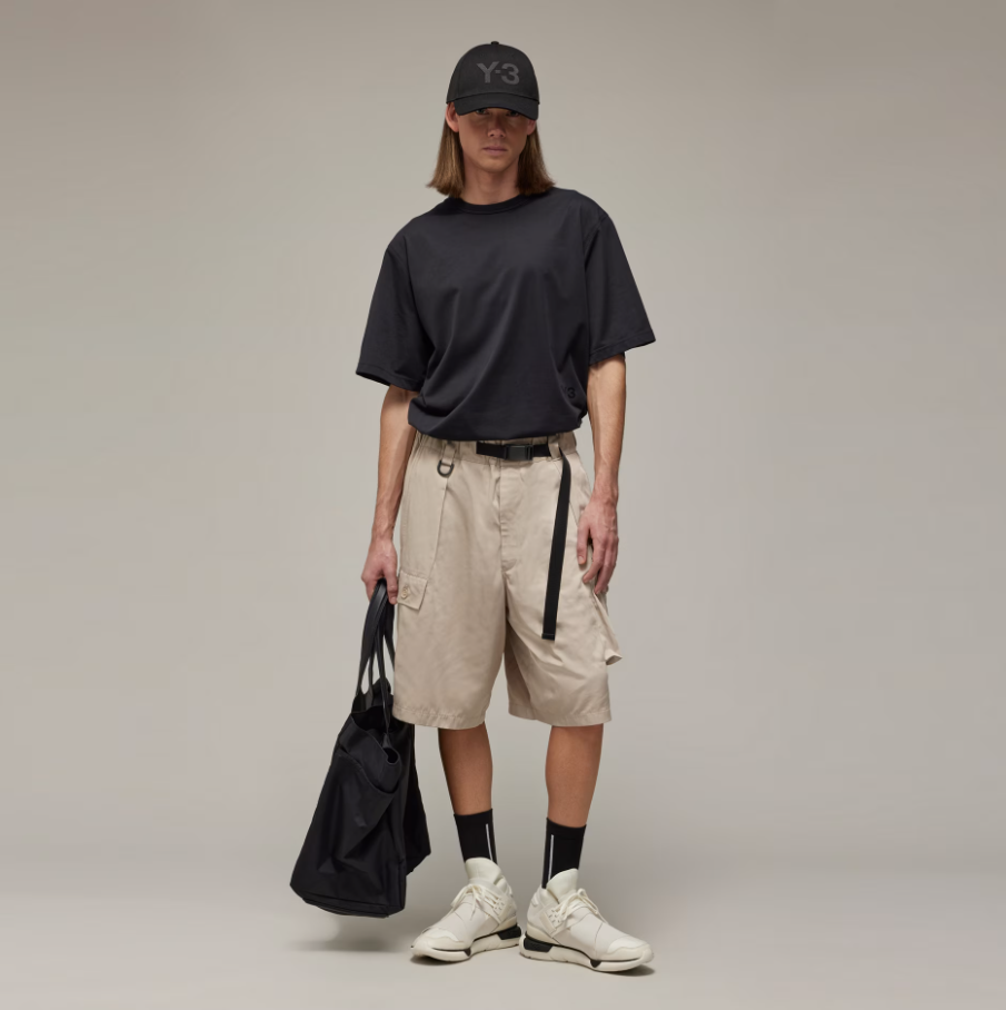 【 Y-3 NYL TWILL SHORTS 尼龍短褲 - 杏 】
