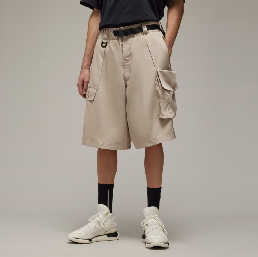 【 Y-3 NYL TWILL SHORTS 尼龍短褲 - 杏 】
