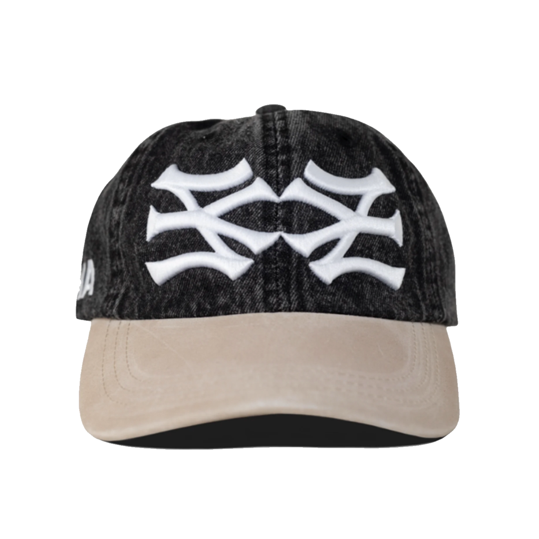 【oMA STUDIOS】NY NY DENIM/SUEDE HAT ハット oMA NY NY BLACK DENIM/SUEDE HAT 麂皮丹寧拼接老帽| FLOMMARKET