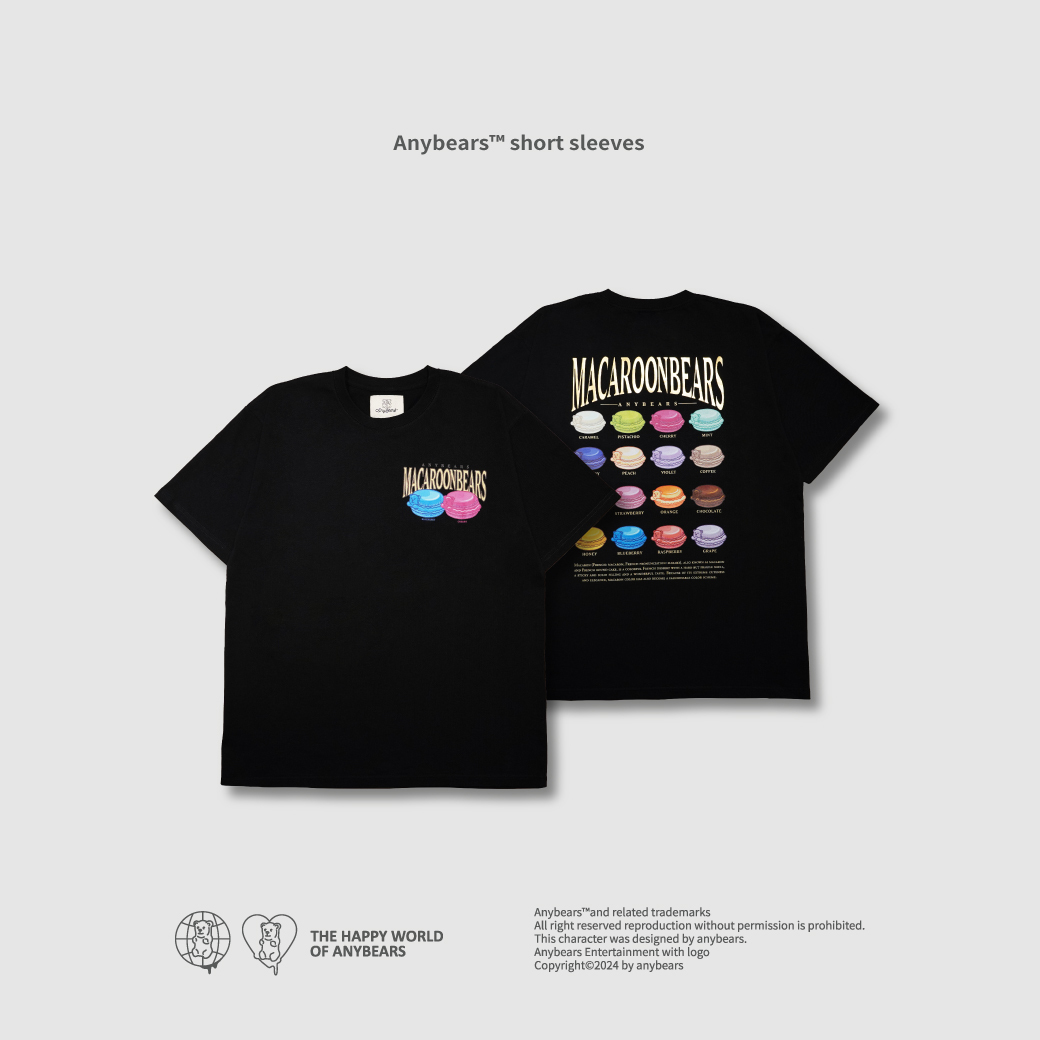 ANYBEARS® Macarons BEAR 馬卡龍熊 短Tee