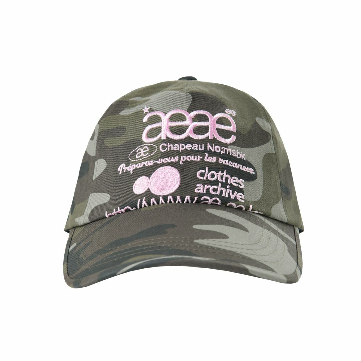 AEAE WEB LOGO CAMO 5 PANNEL CAP