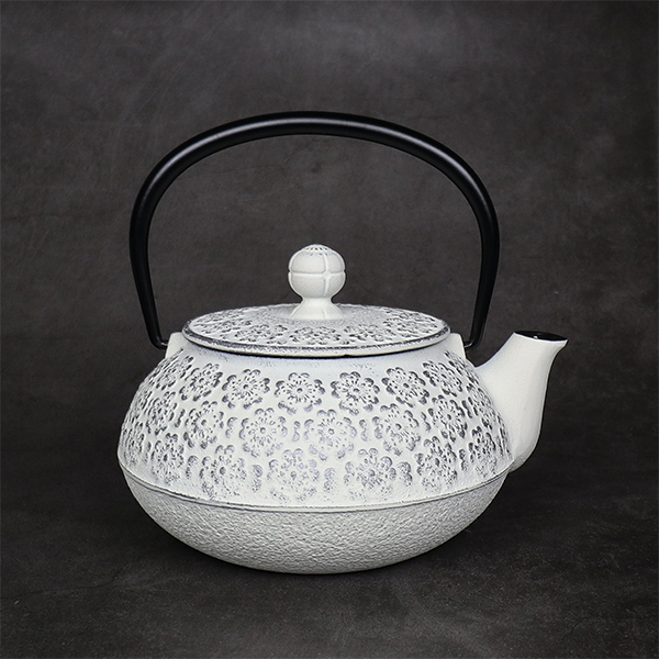 【岩鑄】櫻 5型急須0.65L-銀麻色