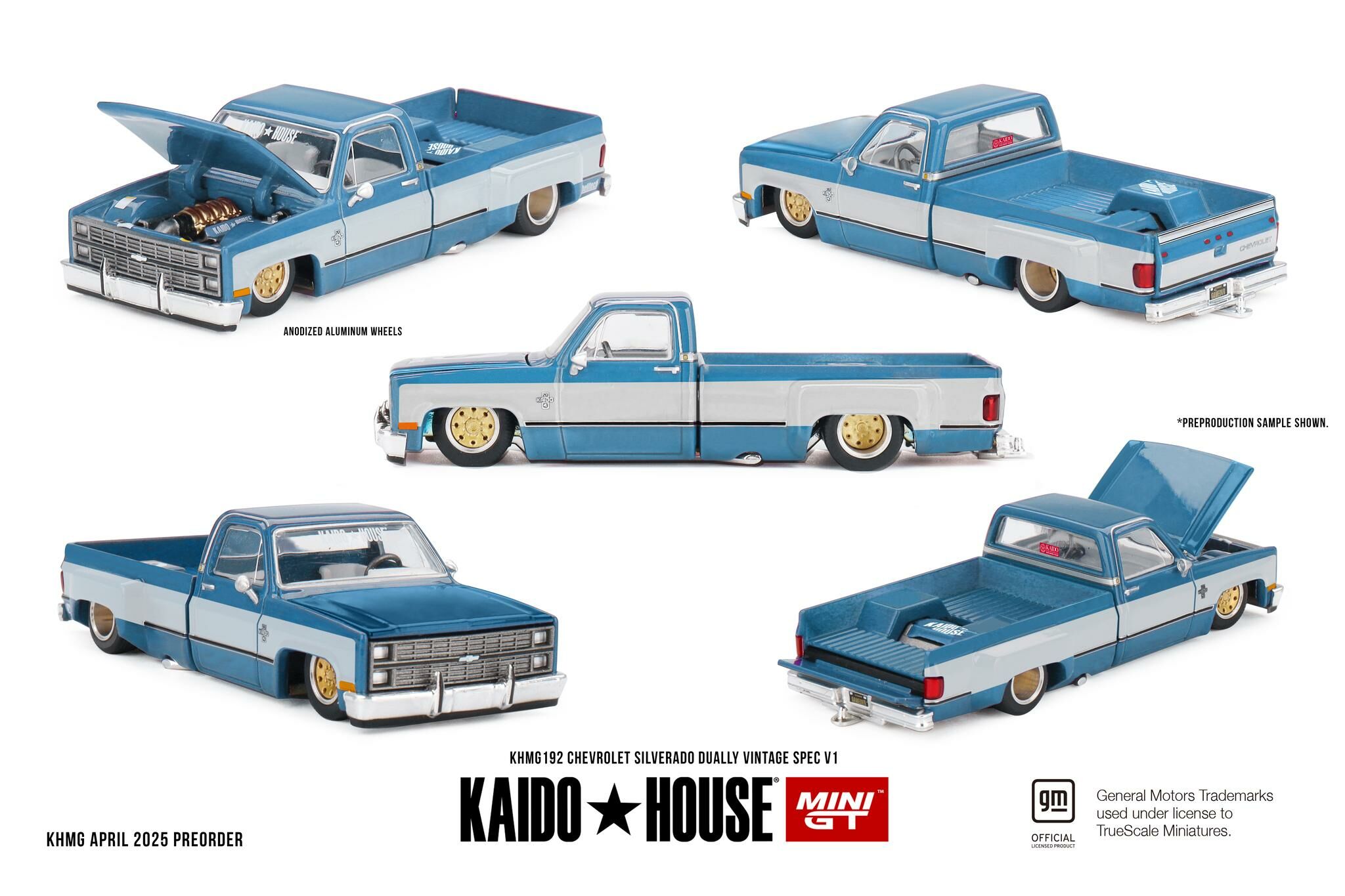 【預訂】Mini GT x Kaido House Chevrolet Silverado Dually Vintage Spec V1