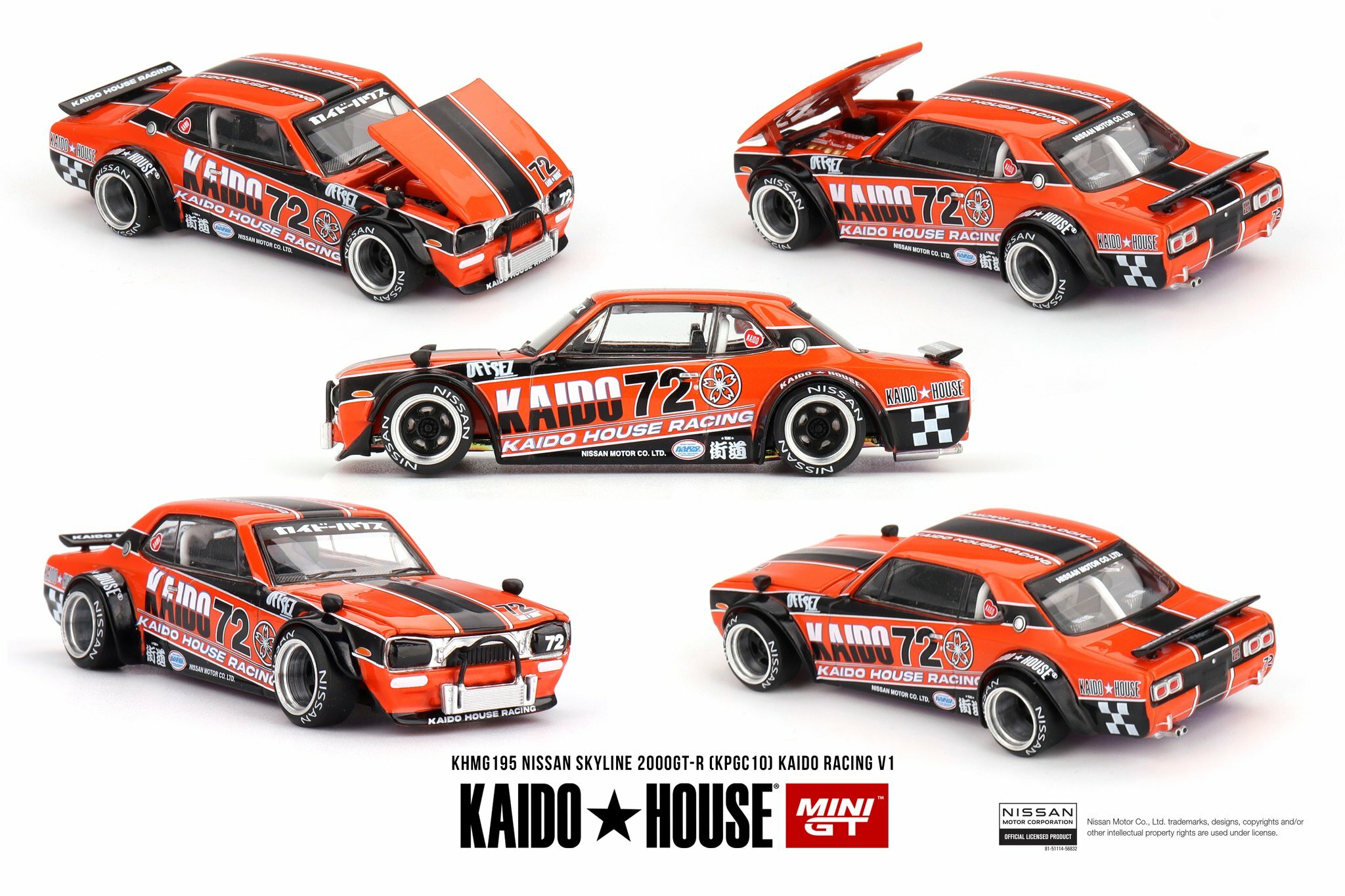 【預訂】Mini GT x Kaido House Nissan Skyline 2000GT-R (KPGC10) Kaido Racing V1