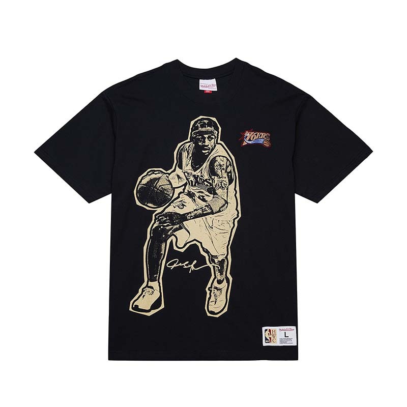 Mitchell & Ness Blockbuster Tee Allen Iverson 黑色 短袖 MN25ATS26A [台灣現貨]