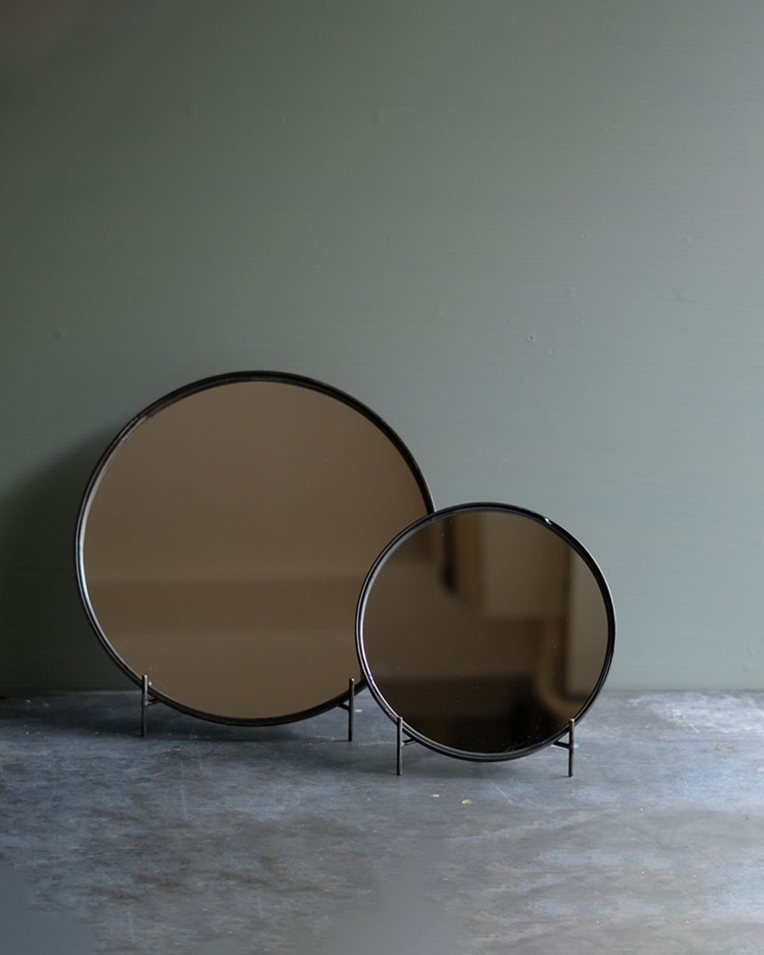 日本製 鐵藝手作圓鏡 S｜West Village Tokyo