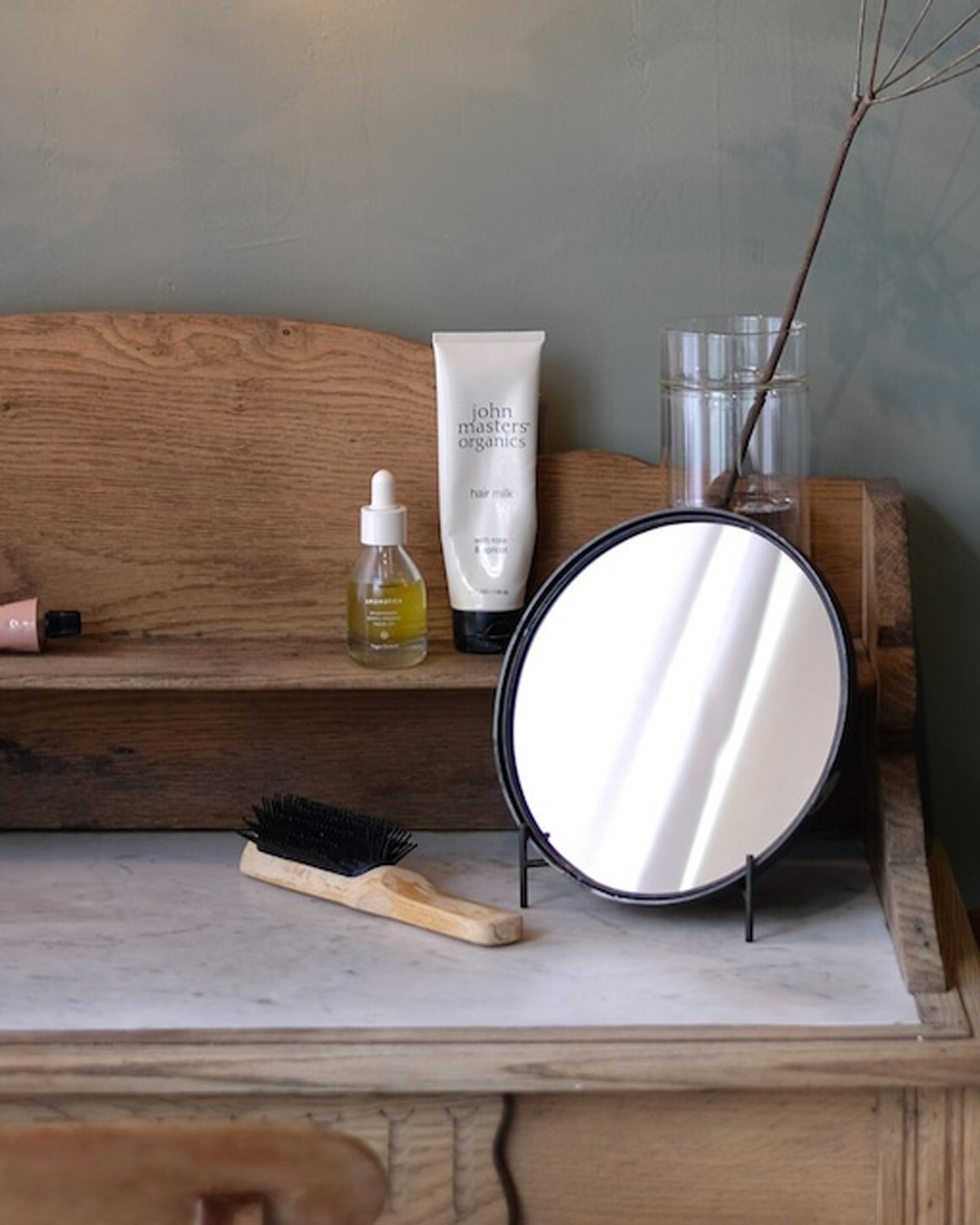 日本製 鐵藝手作圓鏡 S｜West Village Tokyo