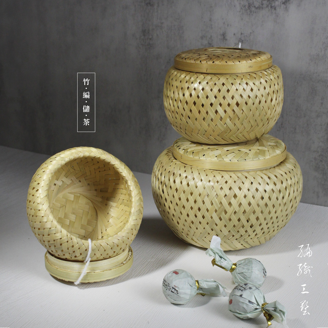 手工編製小竹簍