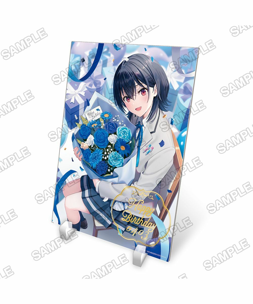 預購-『我和班上第二可愛的女生成為朋友』朝凪海誕生祭2025　金箔壓克力板【日本進口精品】