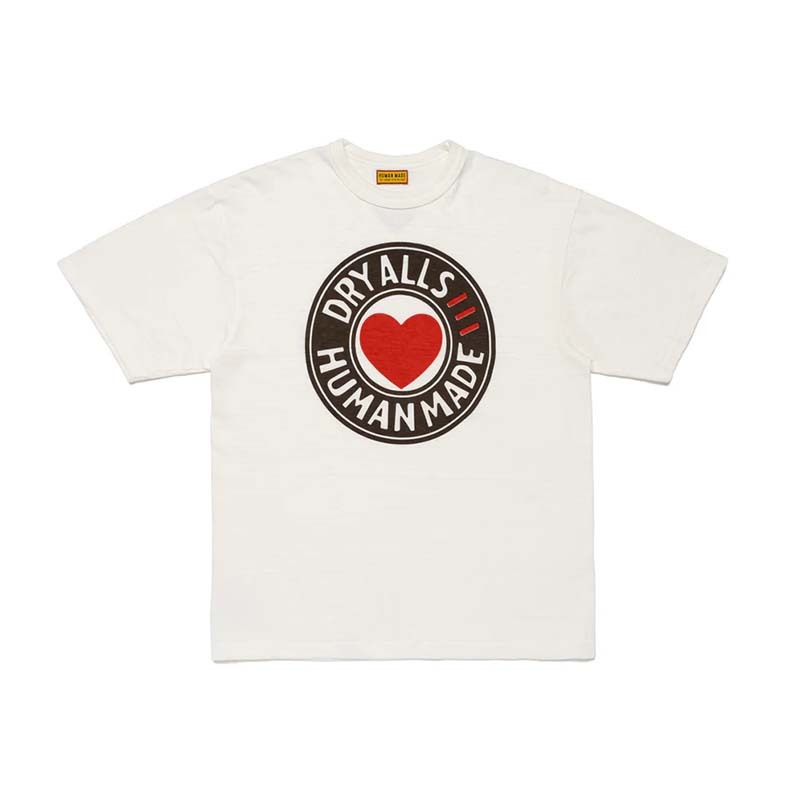 HUMAN MADE GRAPHIC TEE WHITE 白色 圈圈字體愛心 短袖 HUMAN-240 [台灣現貨]