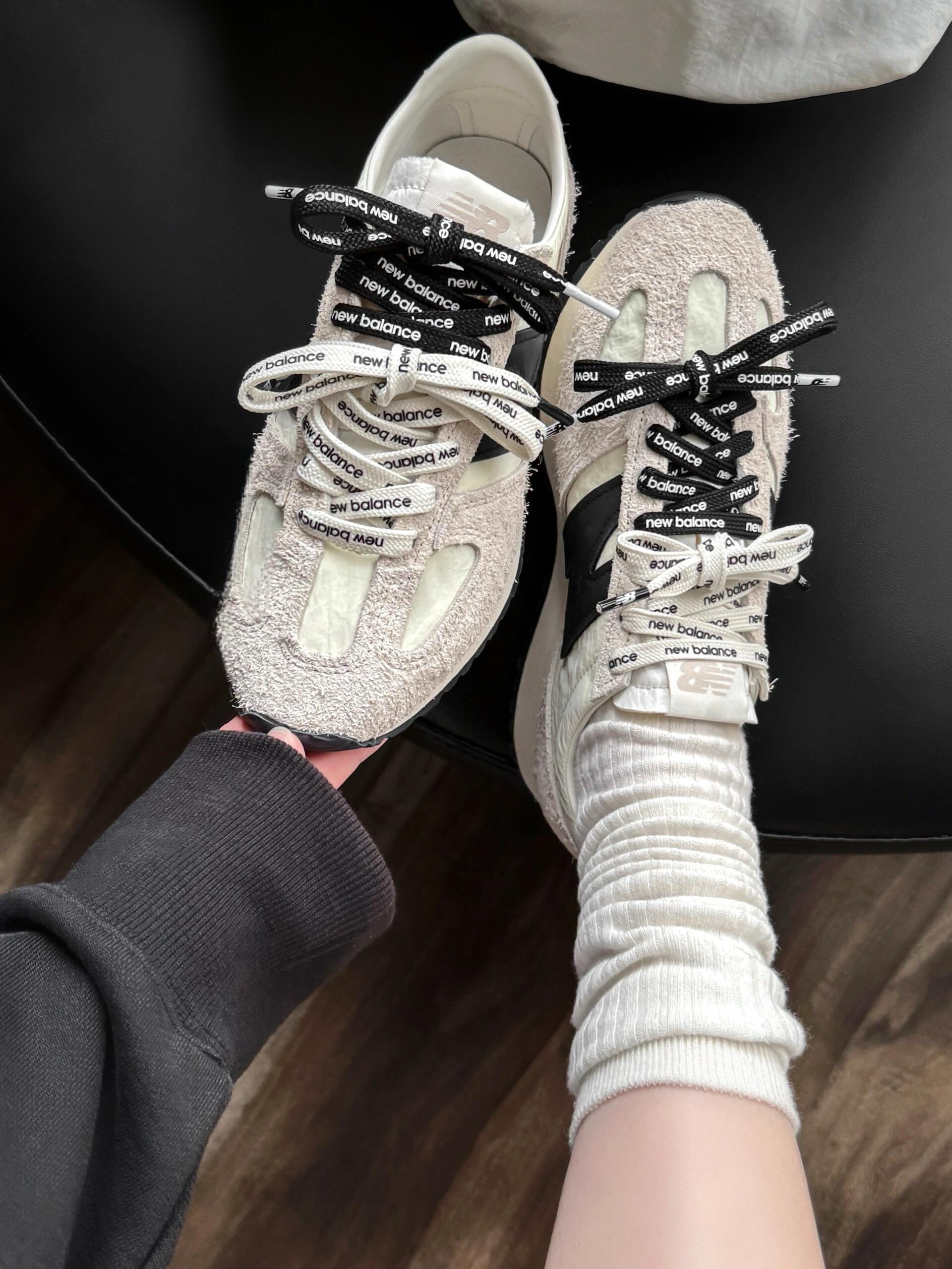 New Balance NB 471 海鹽白 白黑色 長毛麂皮 MIUMIU風 復古 慢跑鞋 薄底鞋 U471AM/預購