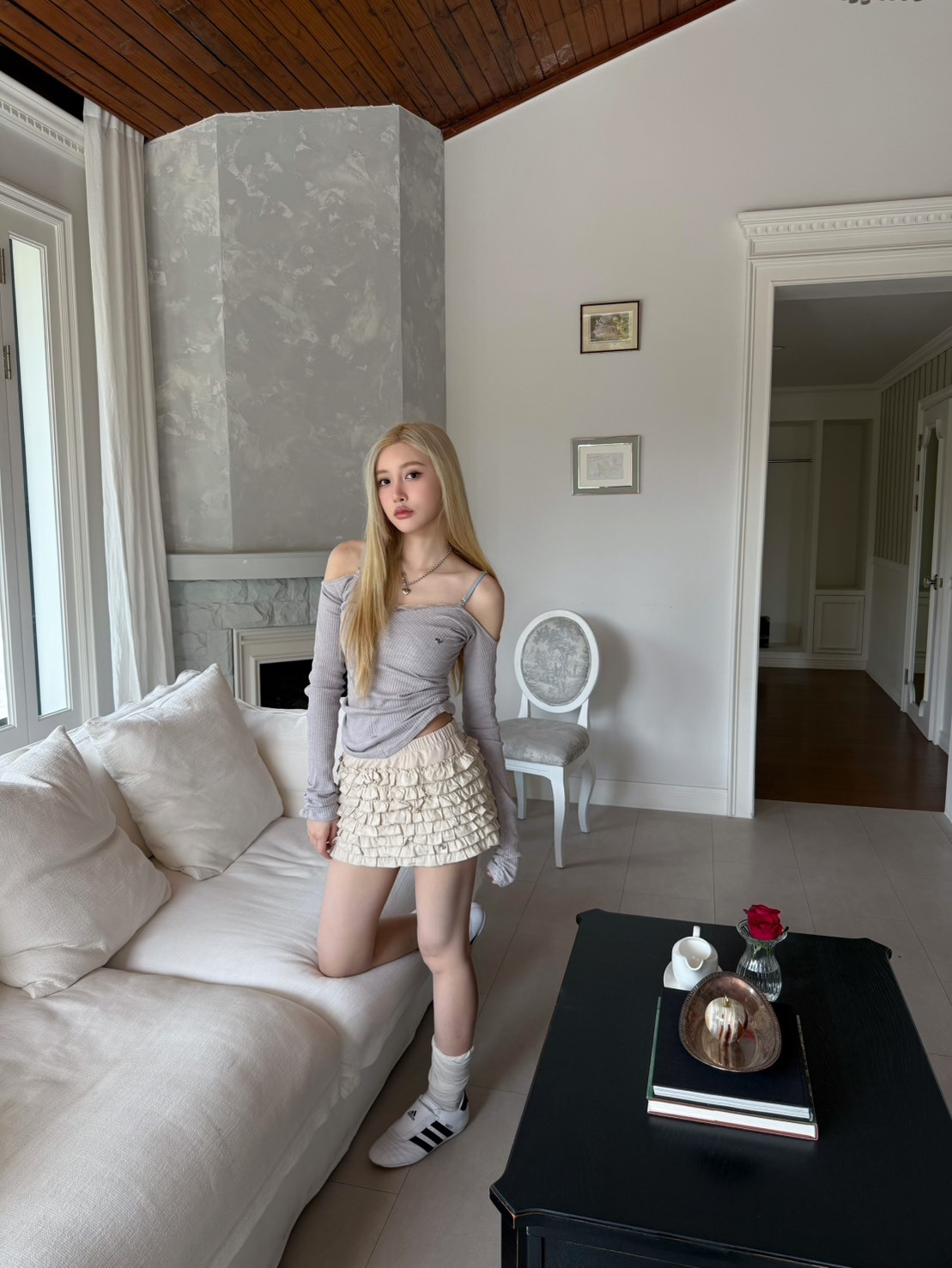 現貨! 9.amez project  Fancy-club cake skirts 品牌蛋糕裙(beige)