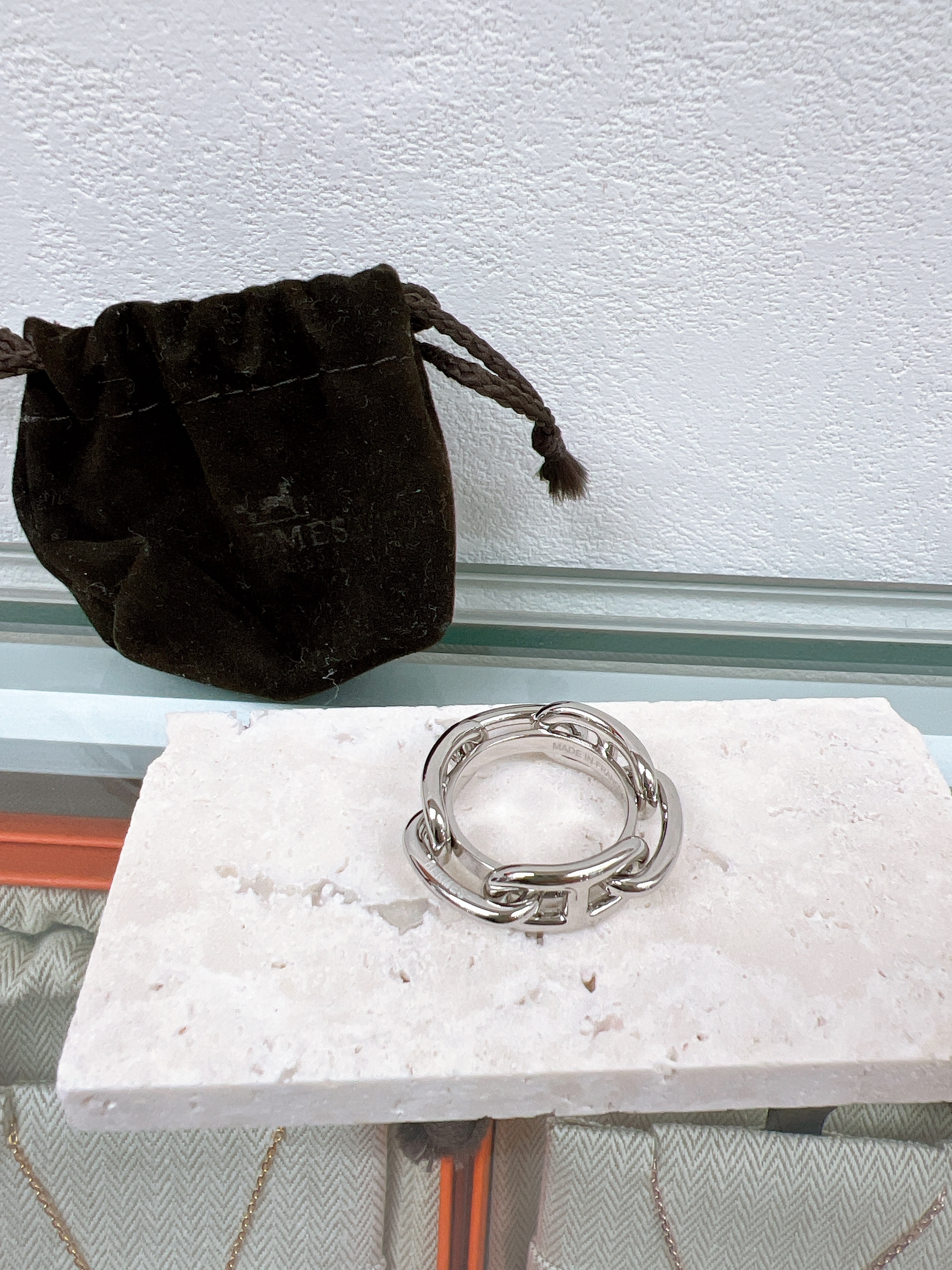 Hermes twilly ring silver