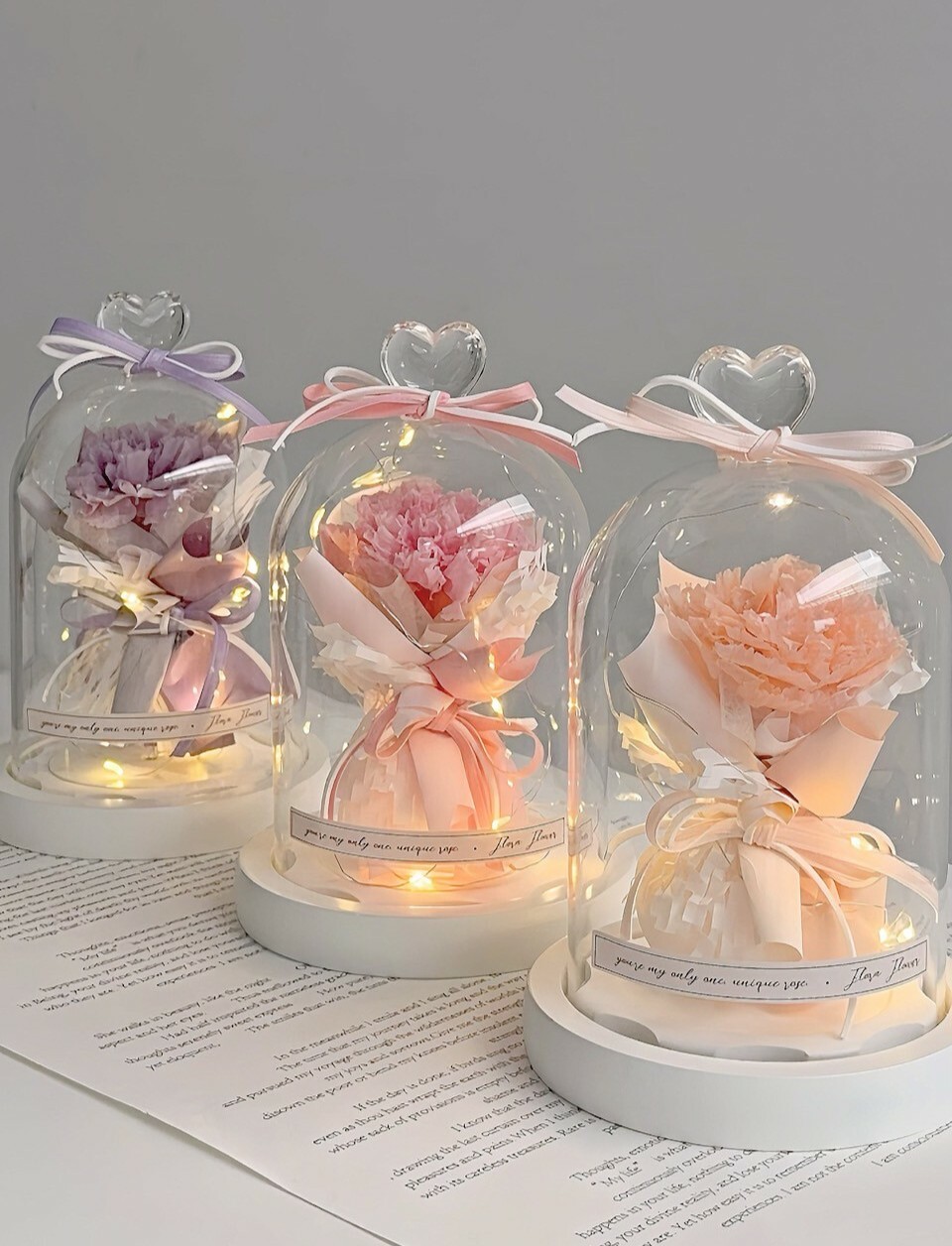 康乃馨小花束夜燈 (3款）