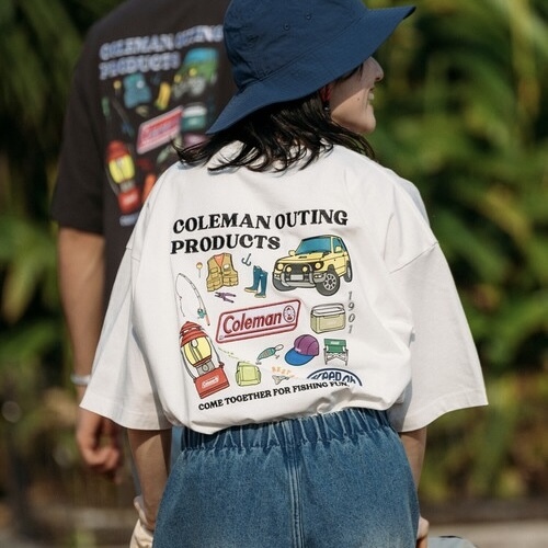 COLEMAN x FREAK'S STORE 釣魚用品 印花 短袖 上衣 男女 春夏服飾