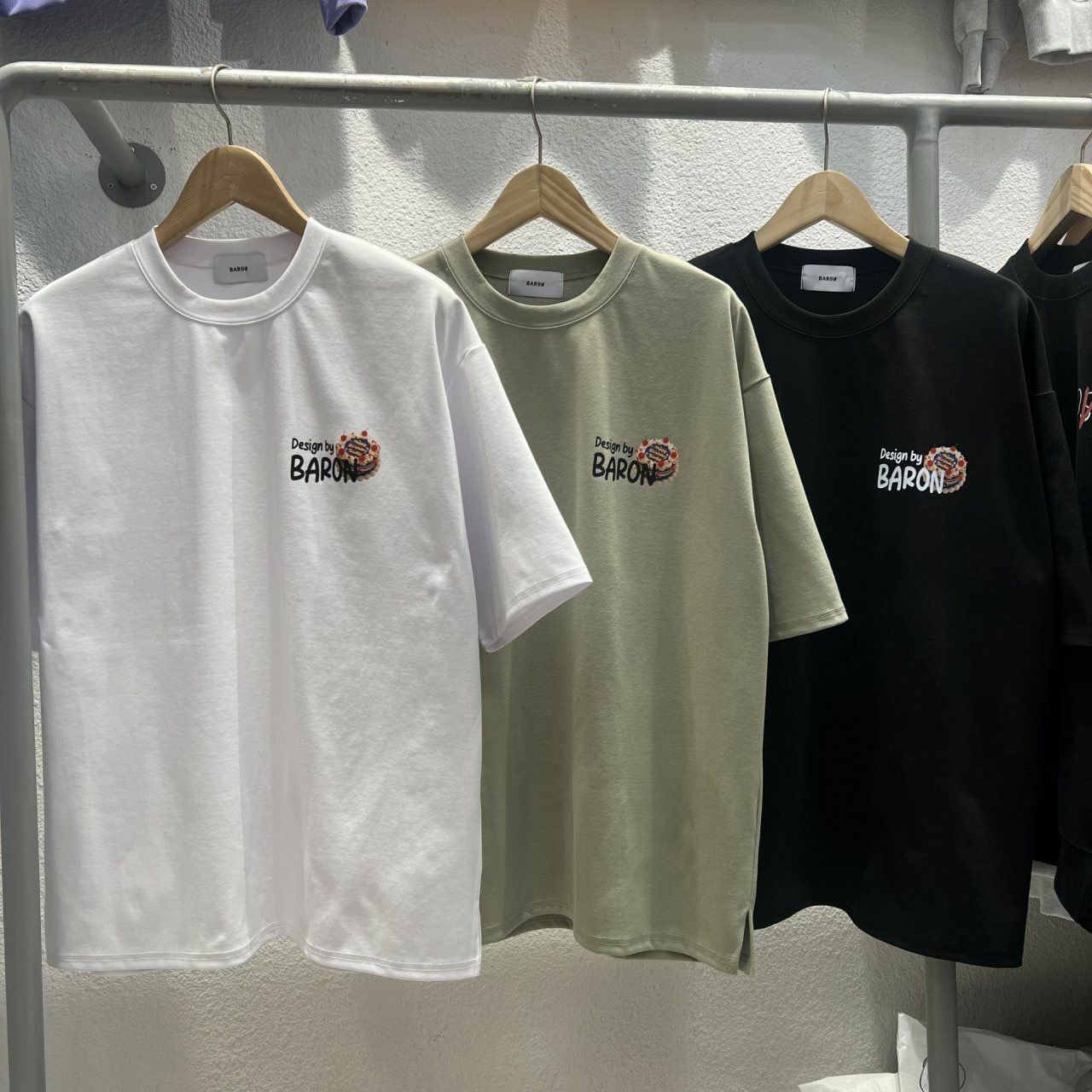 熊仔圖案英文字短袖Tee BARON-171T