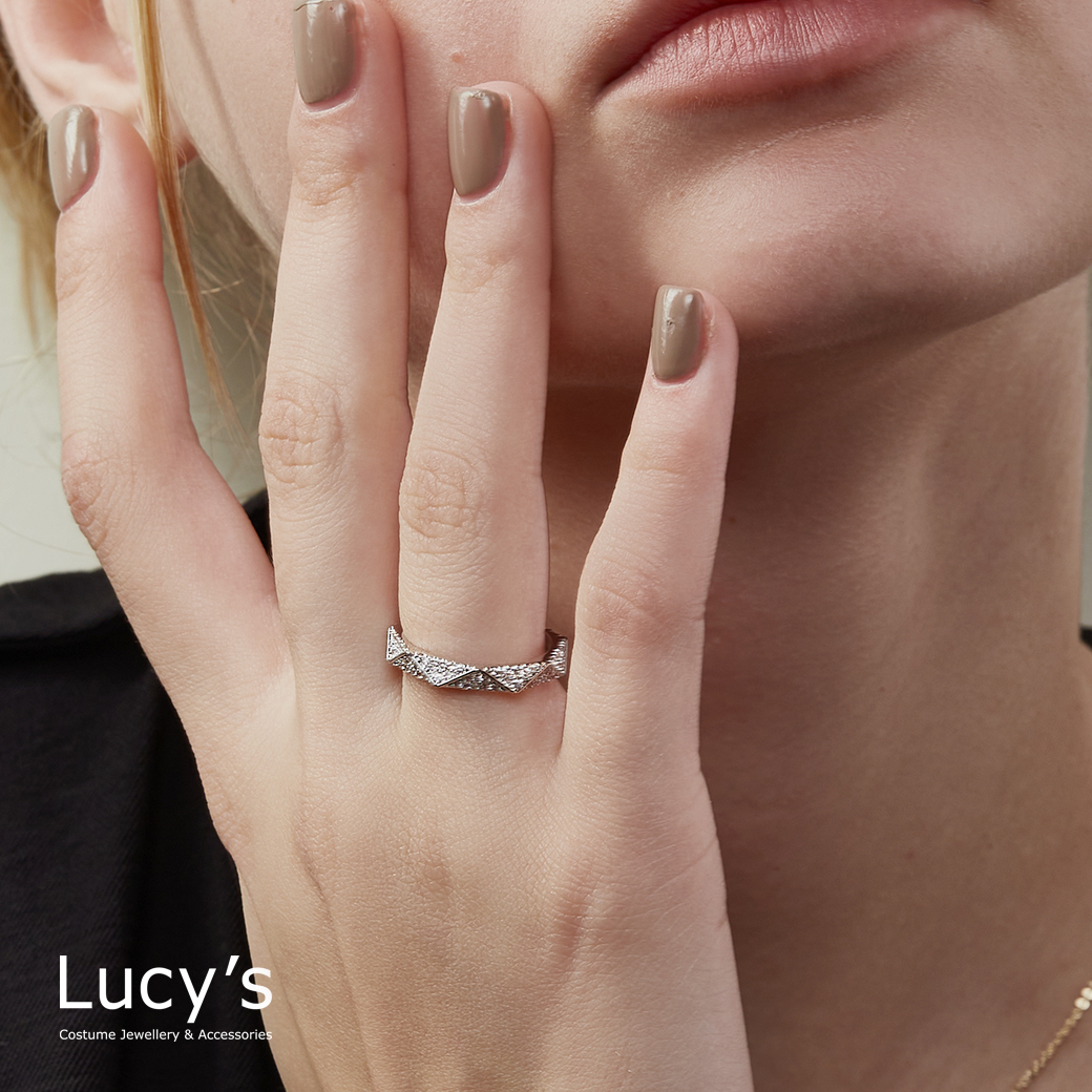 閃耀質感切面 戒指 (121710/121711)