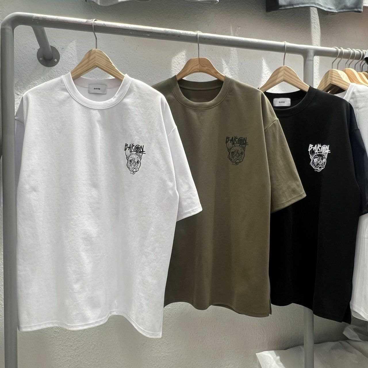 狗仔圖案英文字短袖Tee BARON-177T